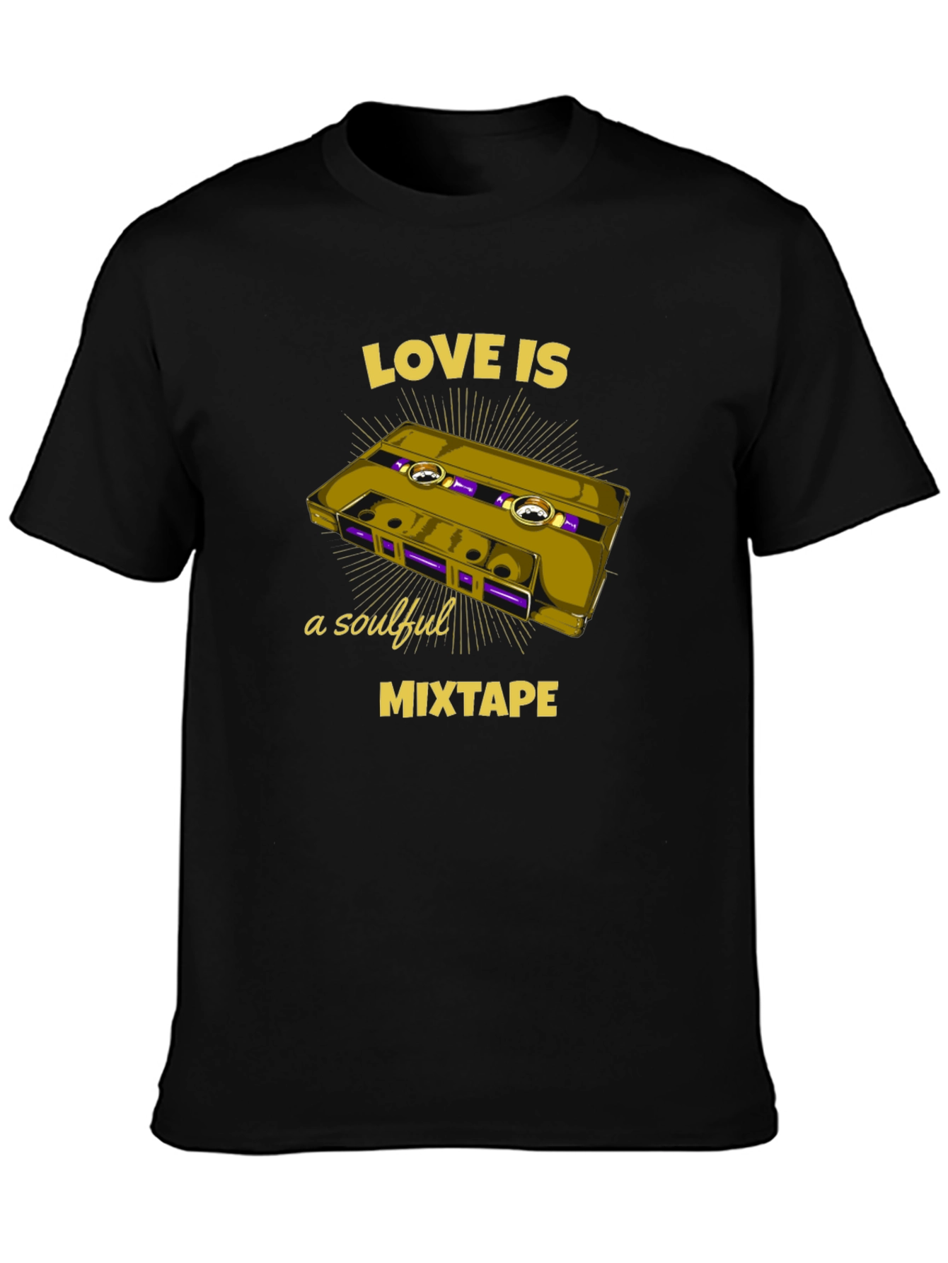 Black Love is a Soulful Mixtape Graphic Tee view 3