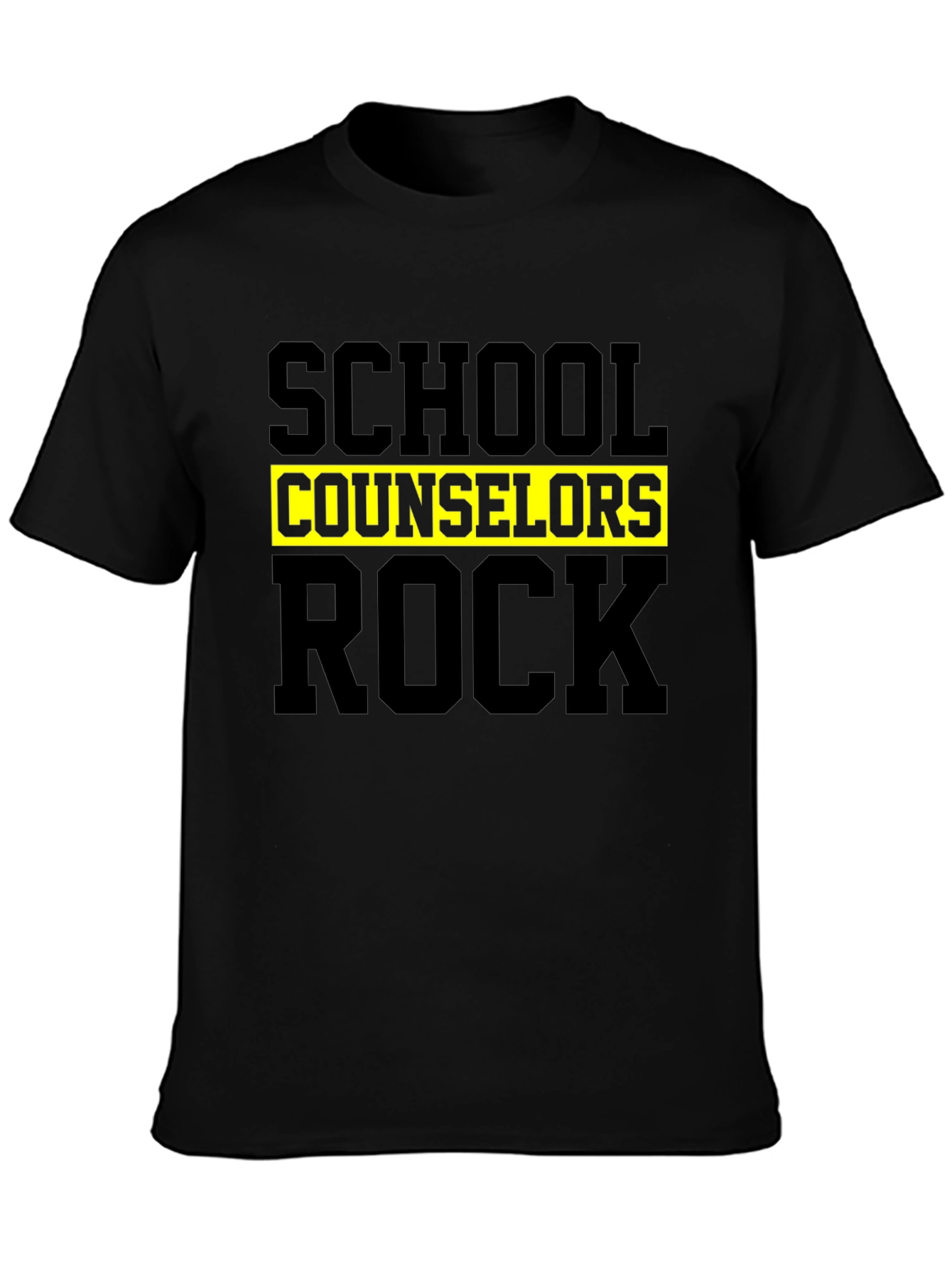 Black School Counselors Rock T-Shirt view 3