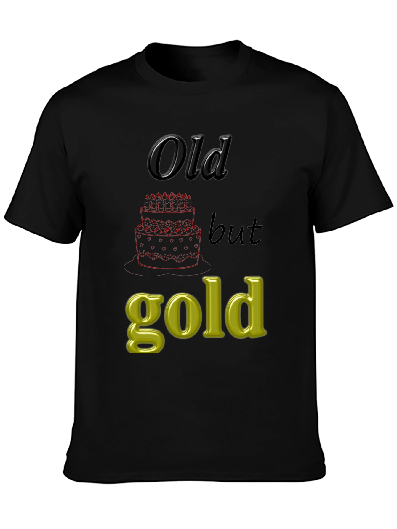 Black Old but Gold Graphic Tee view 3
