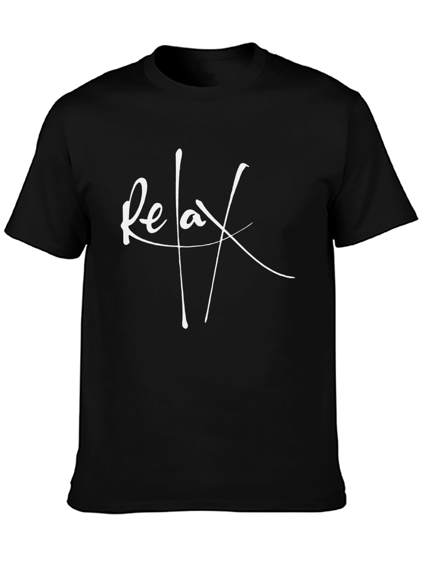 Black Relax Black Tee - Casual Comfort view 3