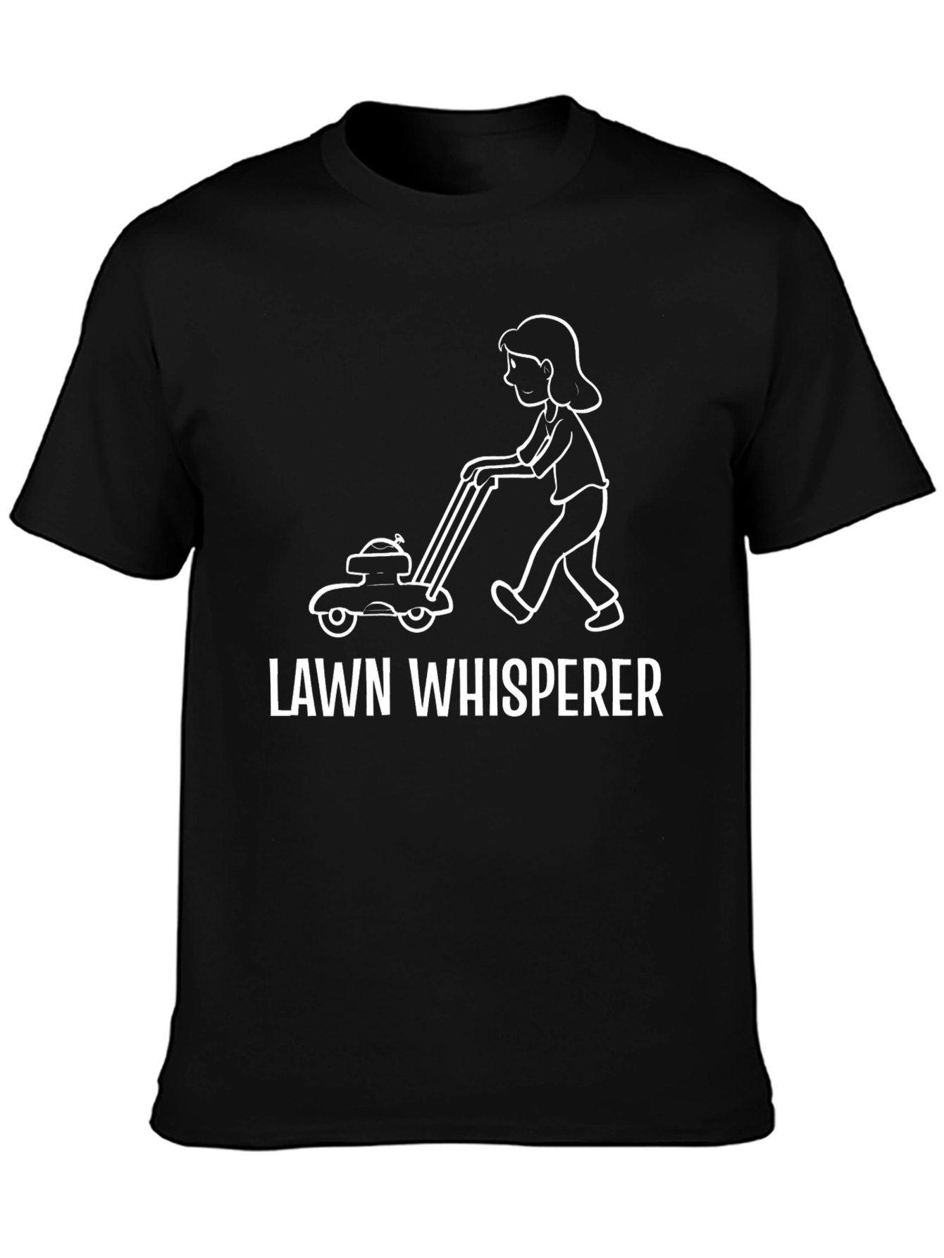 Black Lawn Whisperer Graphic Tee view 3