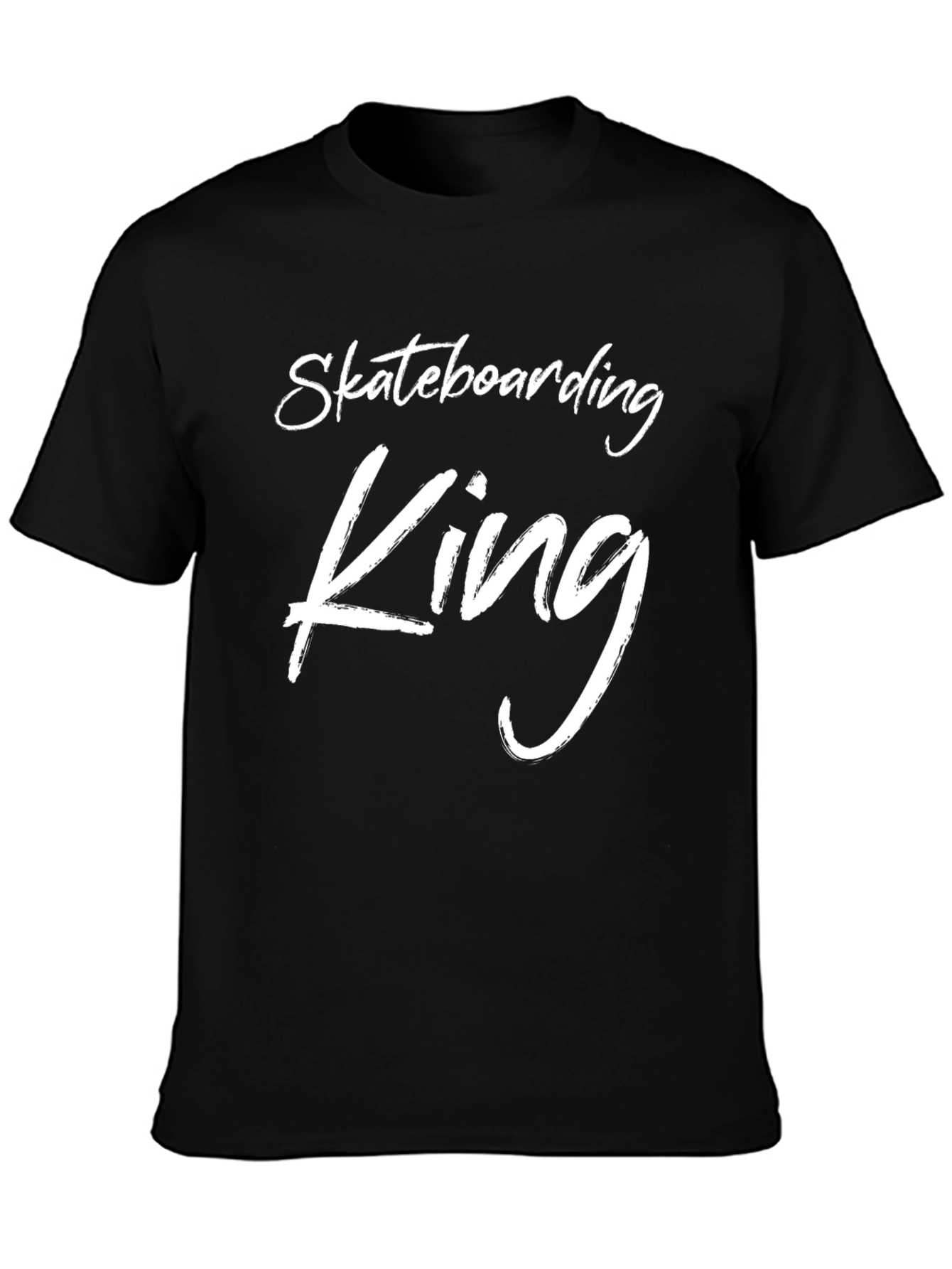 Black Skateboarding King Black T-Shirt view 3