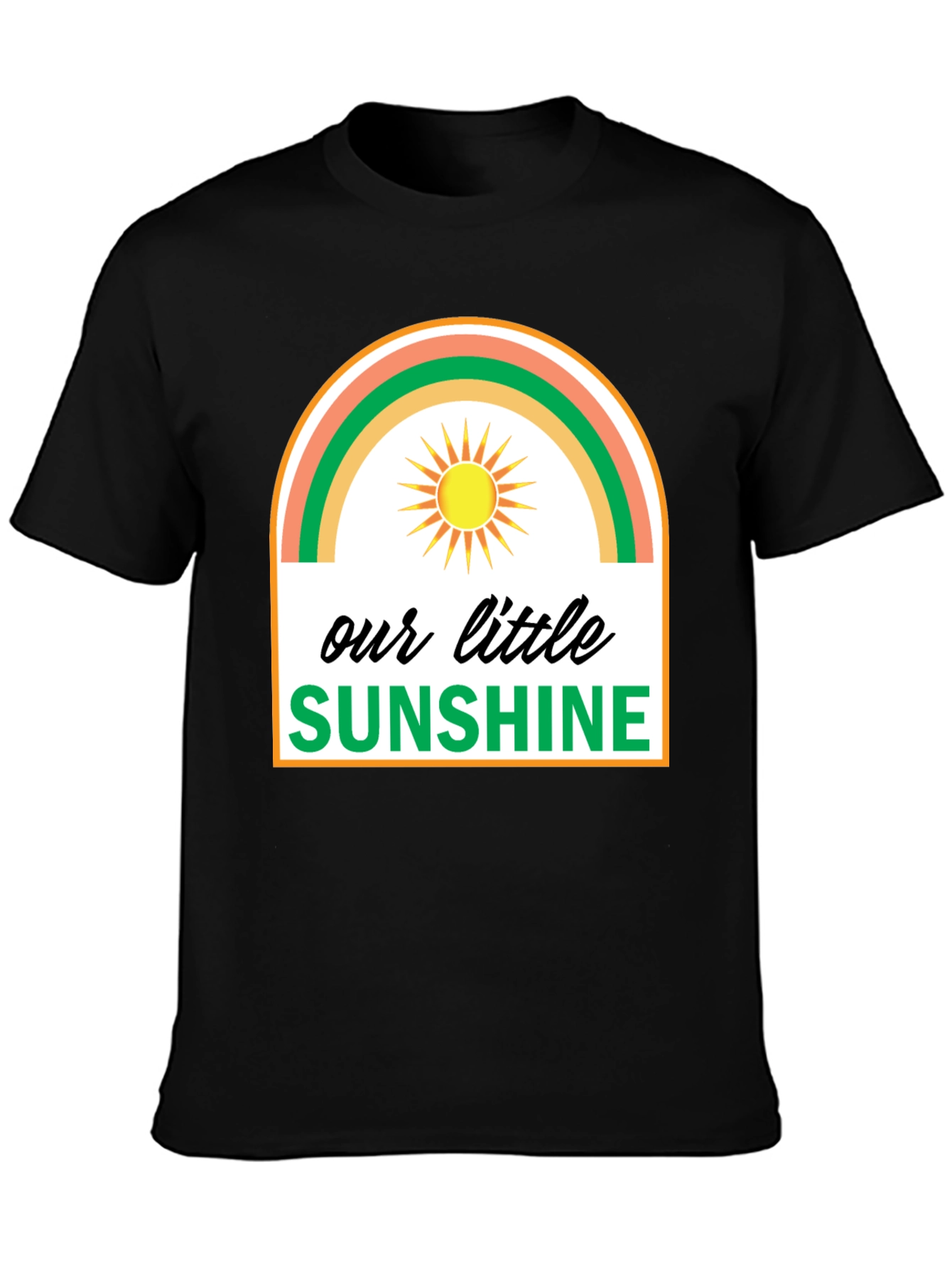 Black Our Little Sunshine Graphic Tee - Unisex view 3