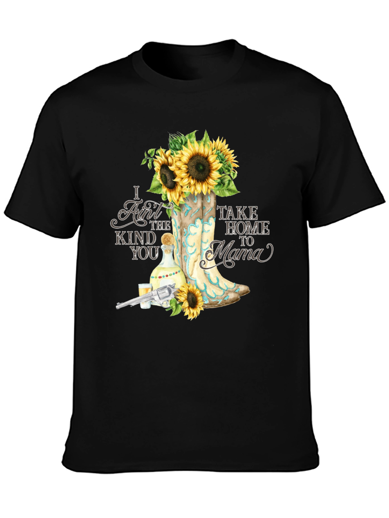 Black I Ain't the Kind You Take Home to Mama T-Shirt view 3
