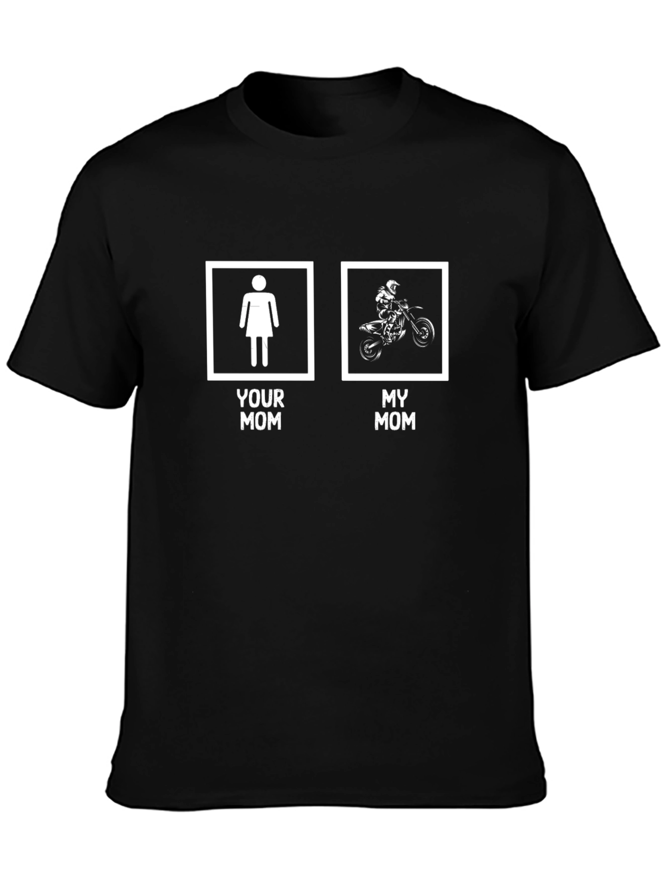 Your Mom My Mom Motocross Graphic Tee - Black - 3