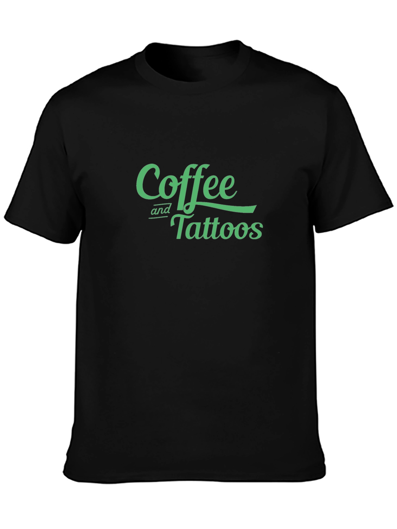 Black Coffee and Tattoos Graphic Tee - Cool Casual Style view 3