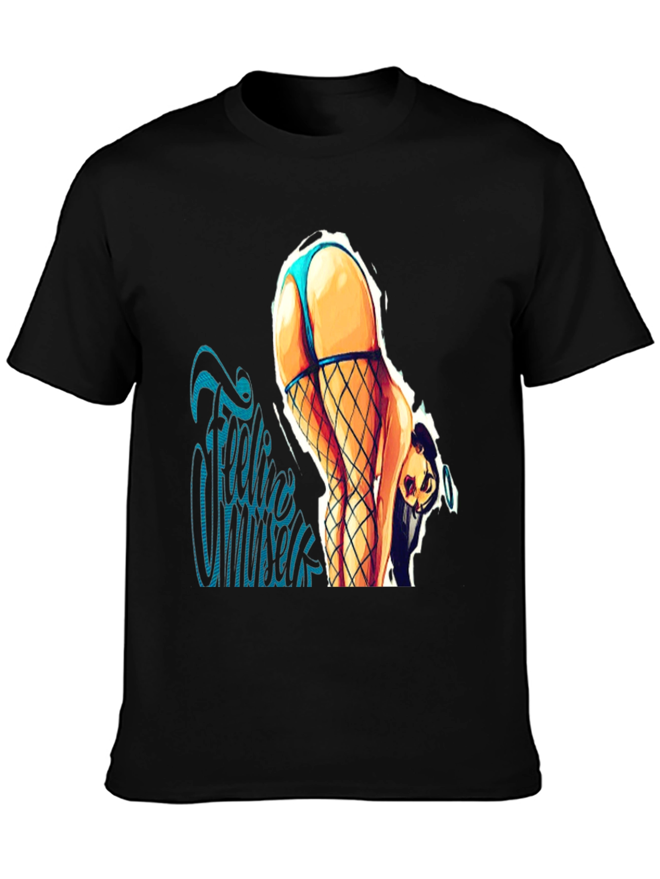 Black Feelin' Myself Graphic Tee - Black view 3