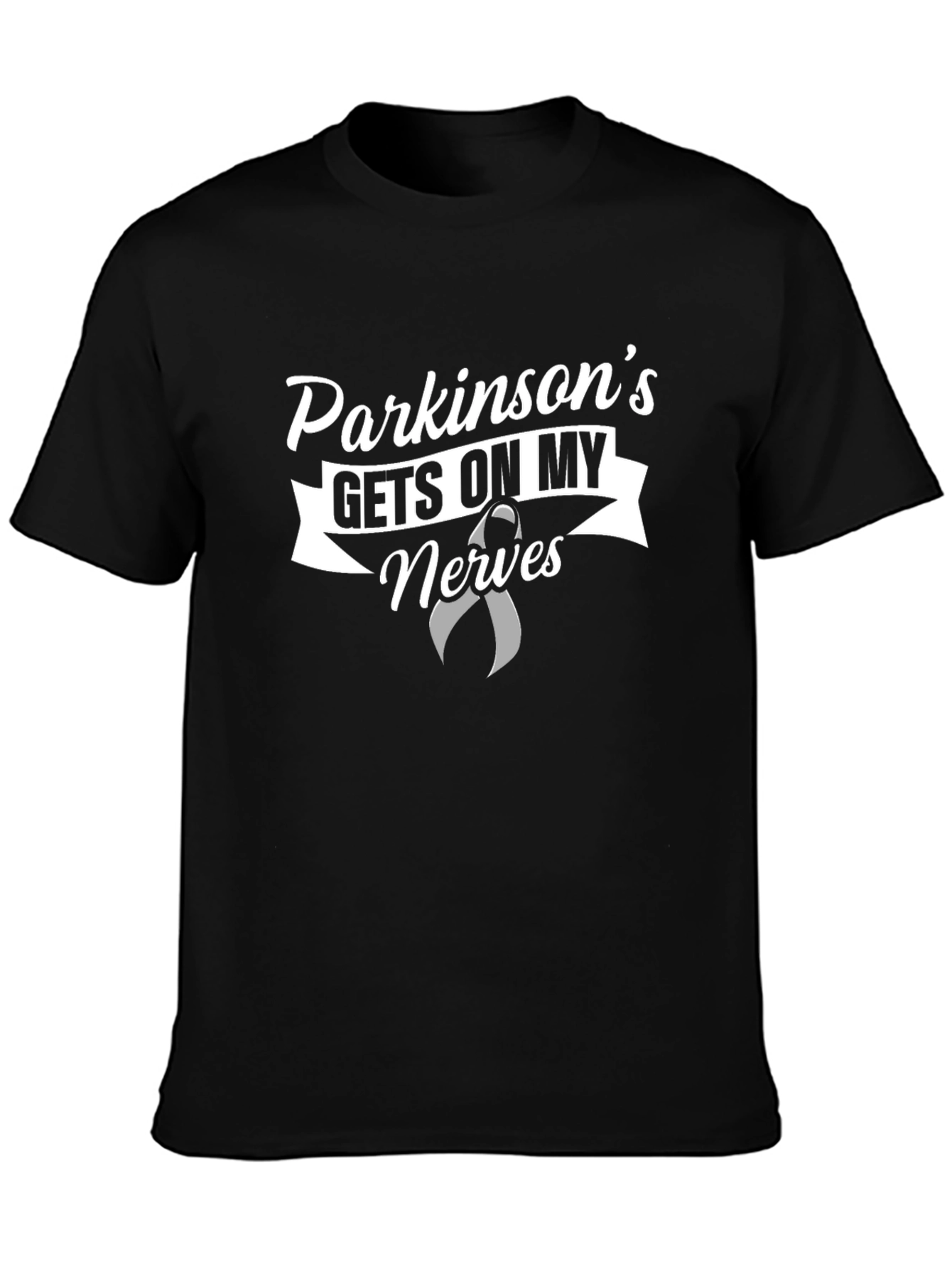 Parkinson's Awareness Black Graphic Tee - 3