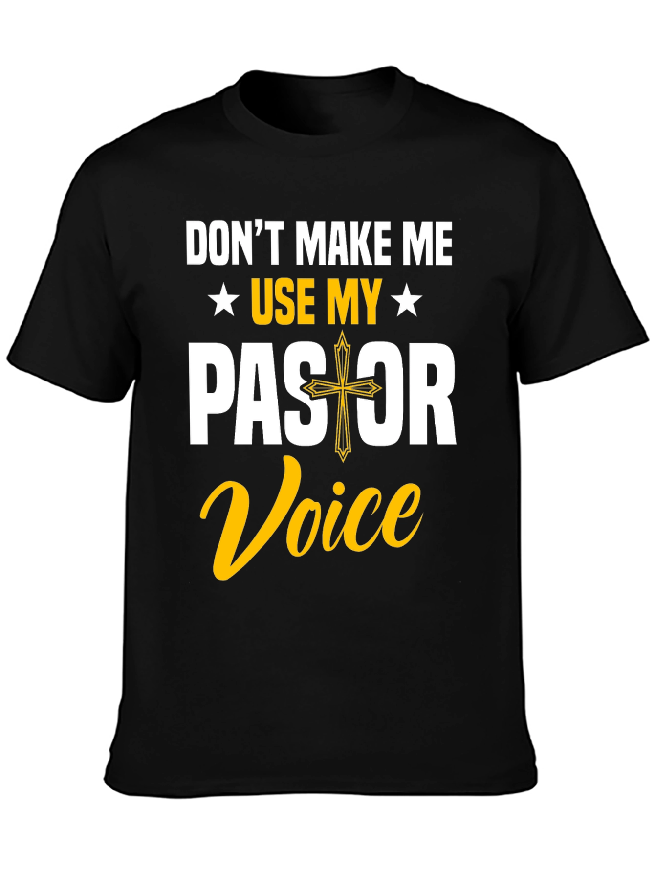 Black Pastor Voice Graphic T-Shirt view 3