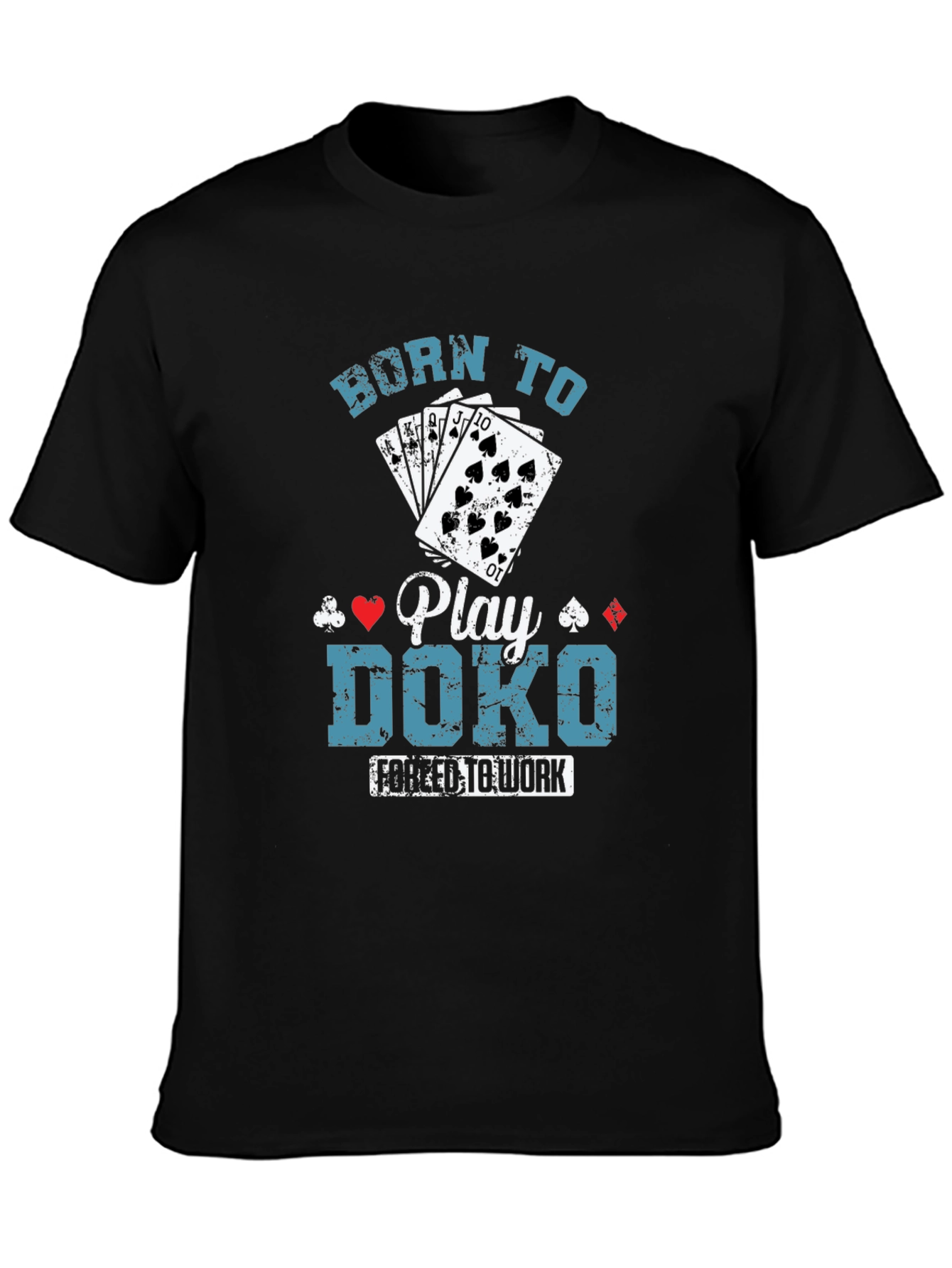 Black Born to Play Doko T-Shirt view 3