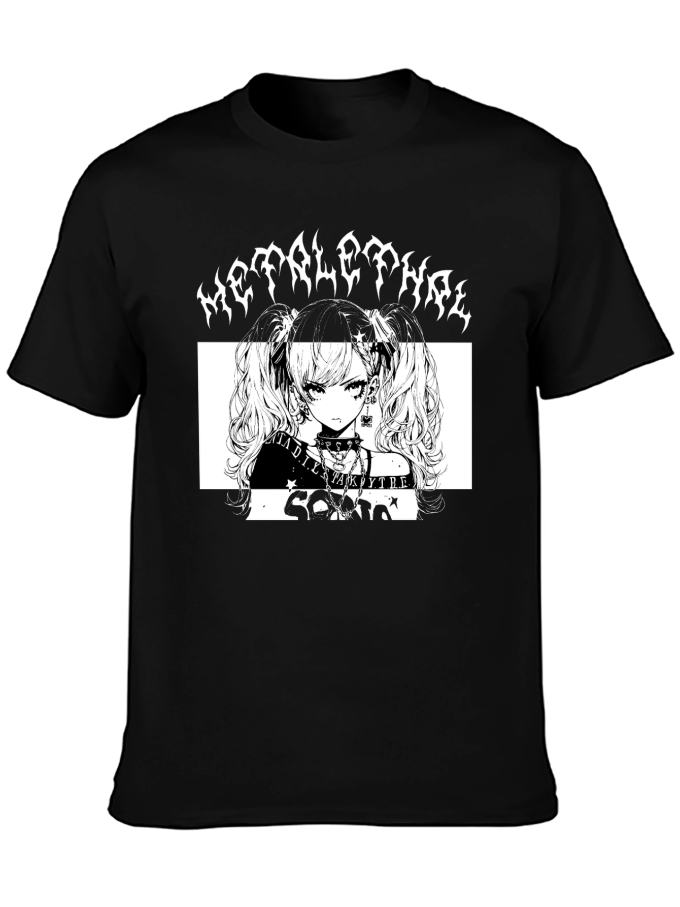 Black Metal Lethal Idol Core Black T-Shirt view 3