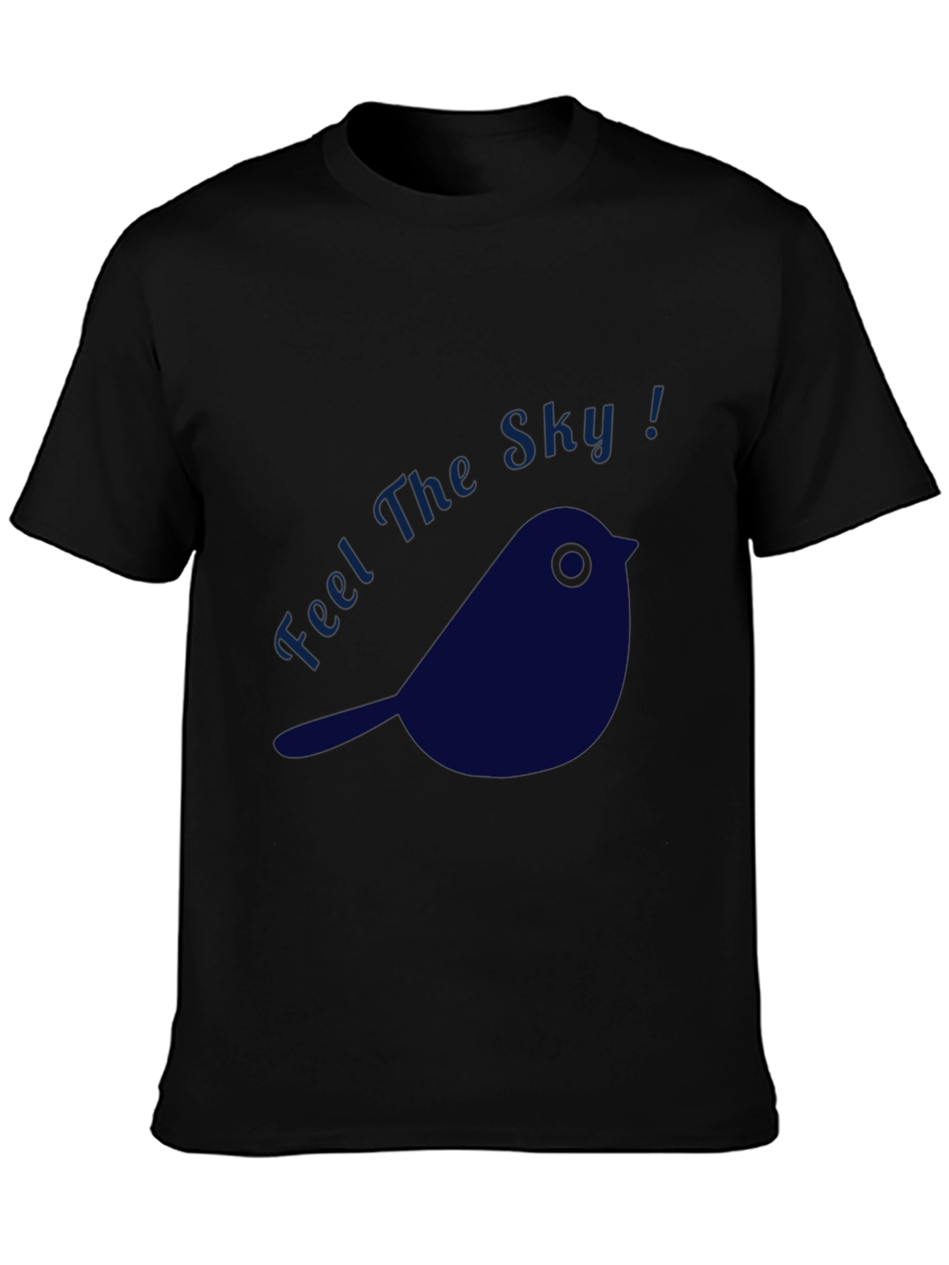 Black Feel The Sky! Graphic Tee view 3
