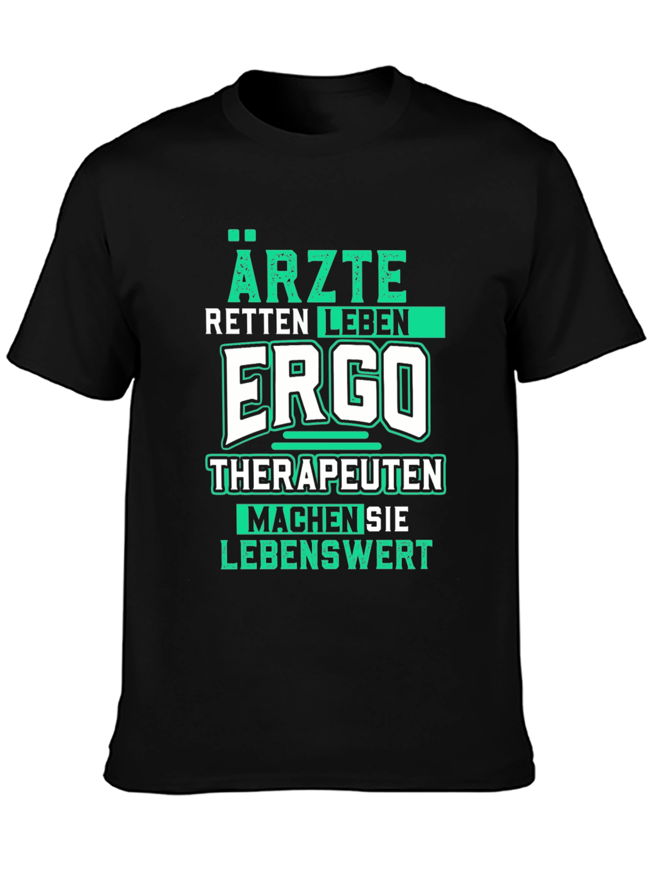 Black Ärzte Retten Leben Funny T-Shirt view 3
