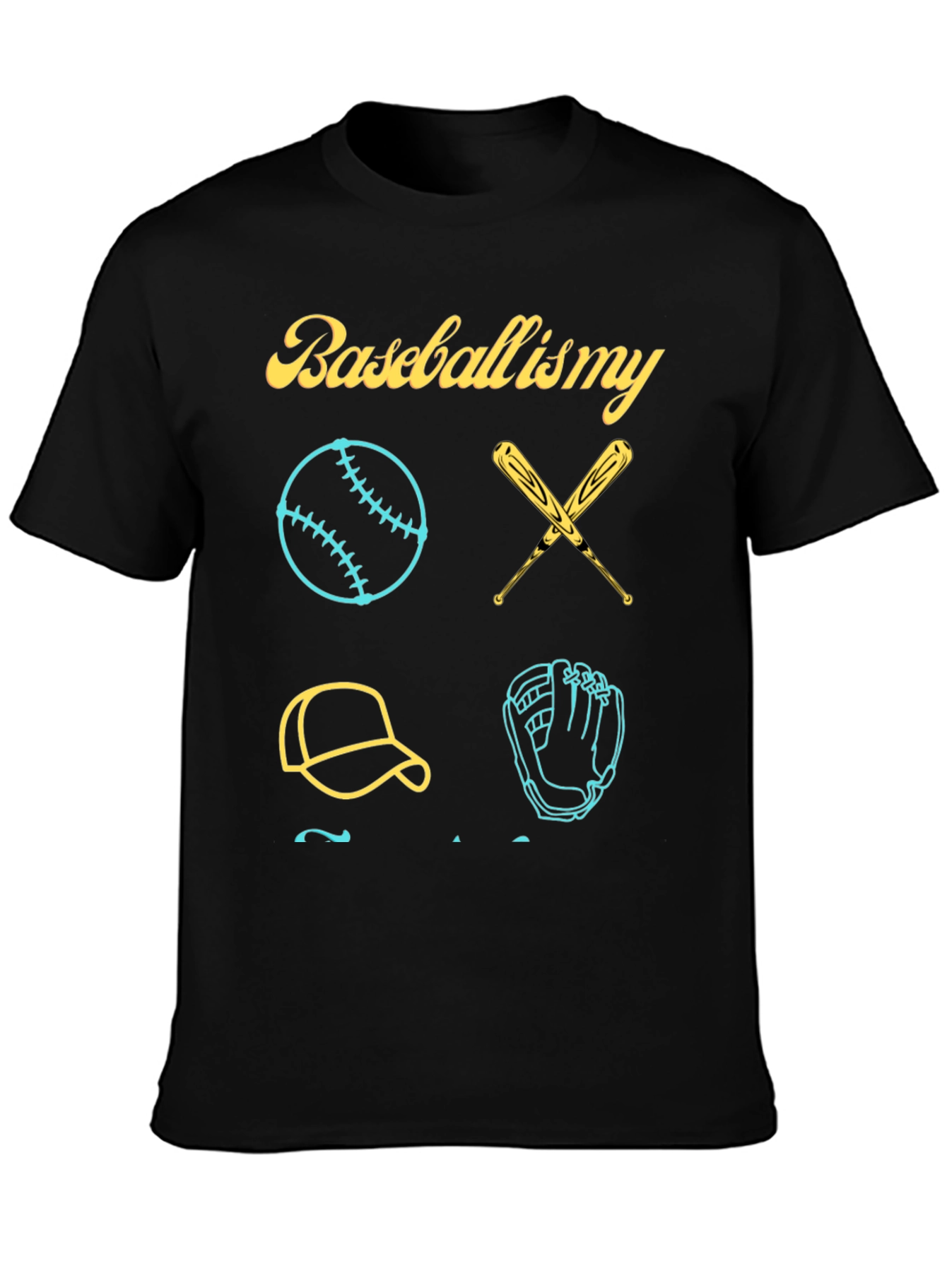 Black Baseball Is My T-Shirt view 3