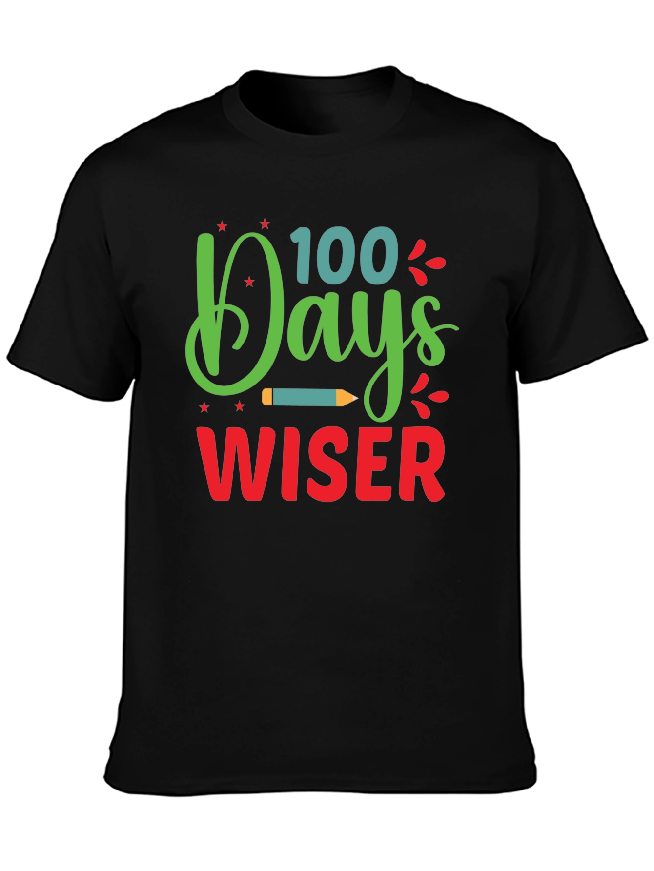100 Days Wiser T-Shirt - Back to School Apparel - 3