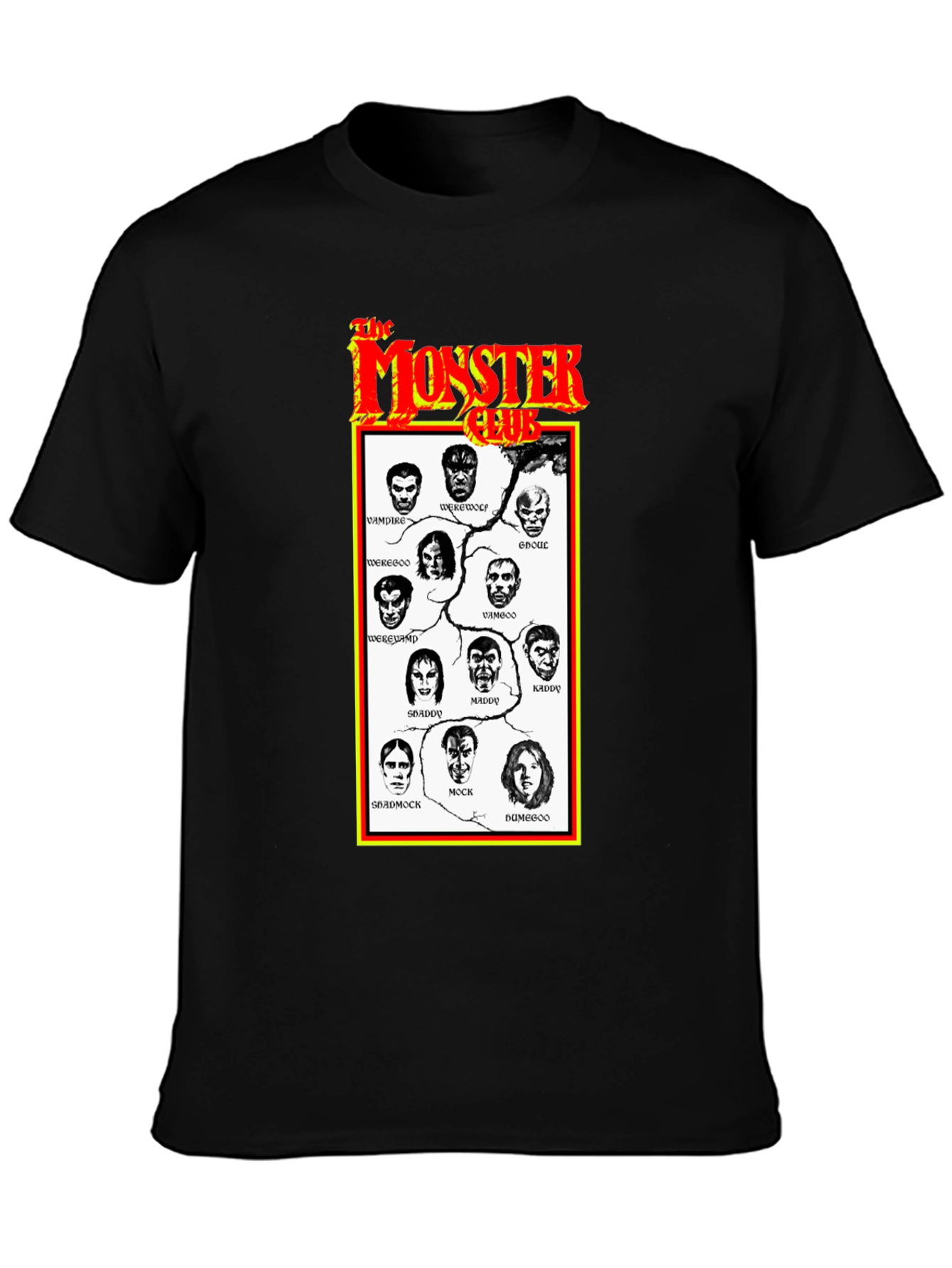 Black Monster Club Graphic T-Shirt view 3