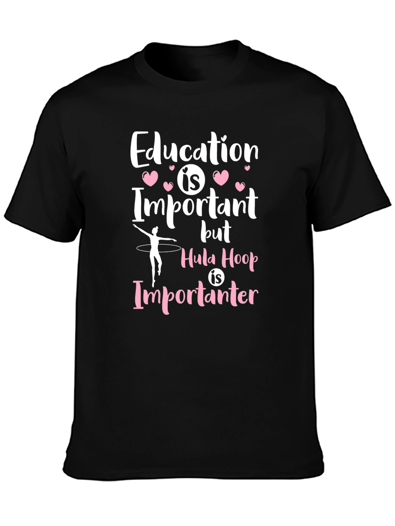 Black Education is Important Hula Hoop T-Shirt view 3