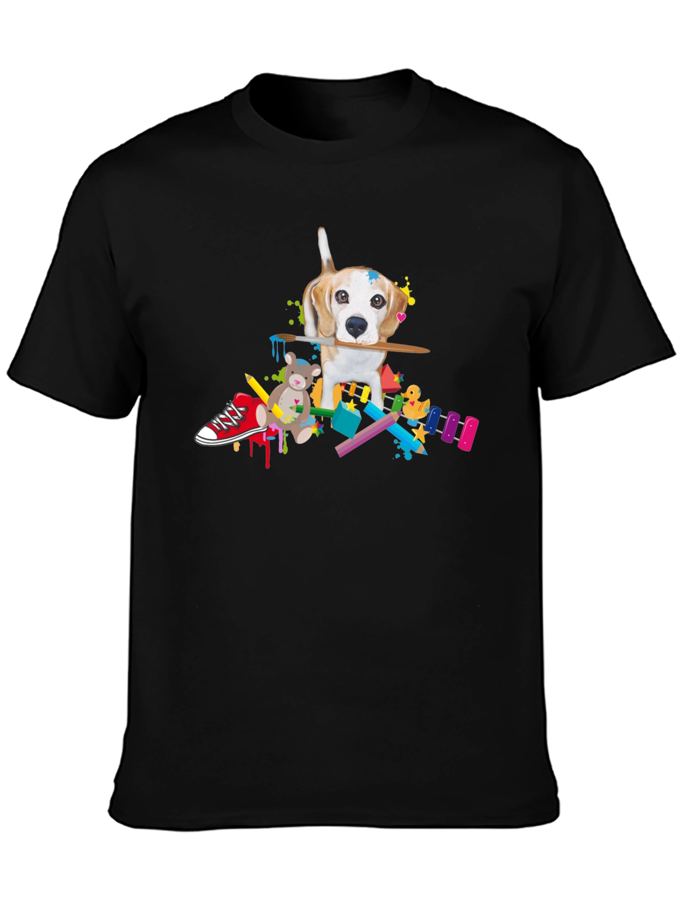 Black Dog Artist T-Shirt view 3