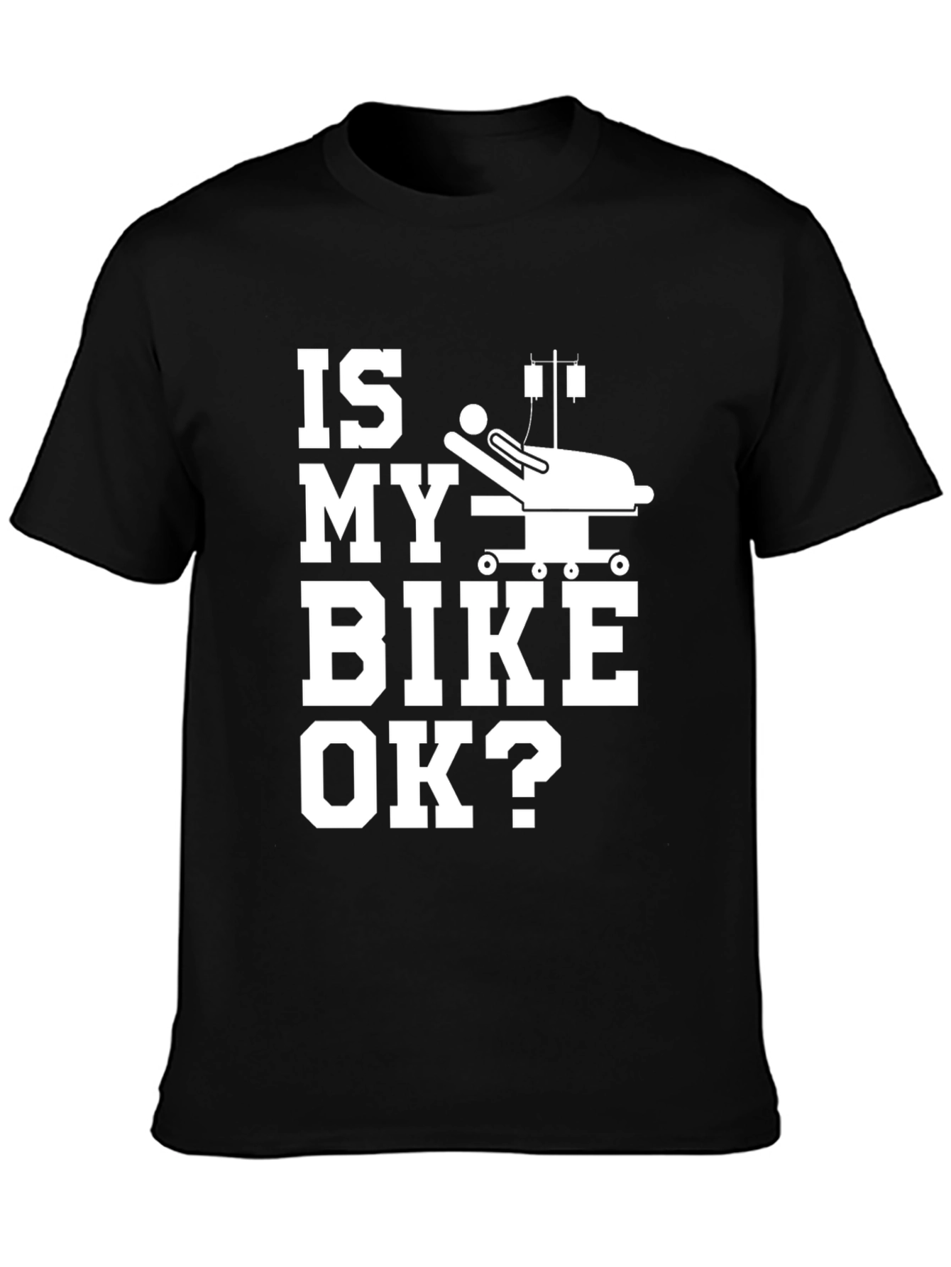 Black Is My Bike OK? Graphic Tee view 3