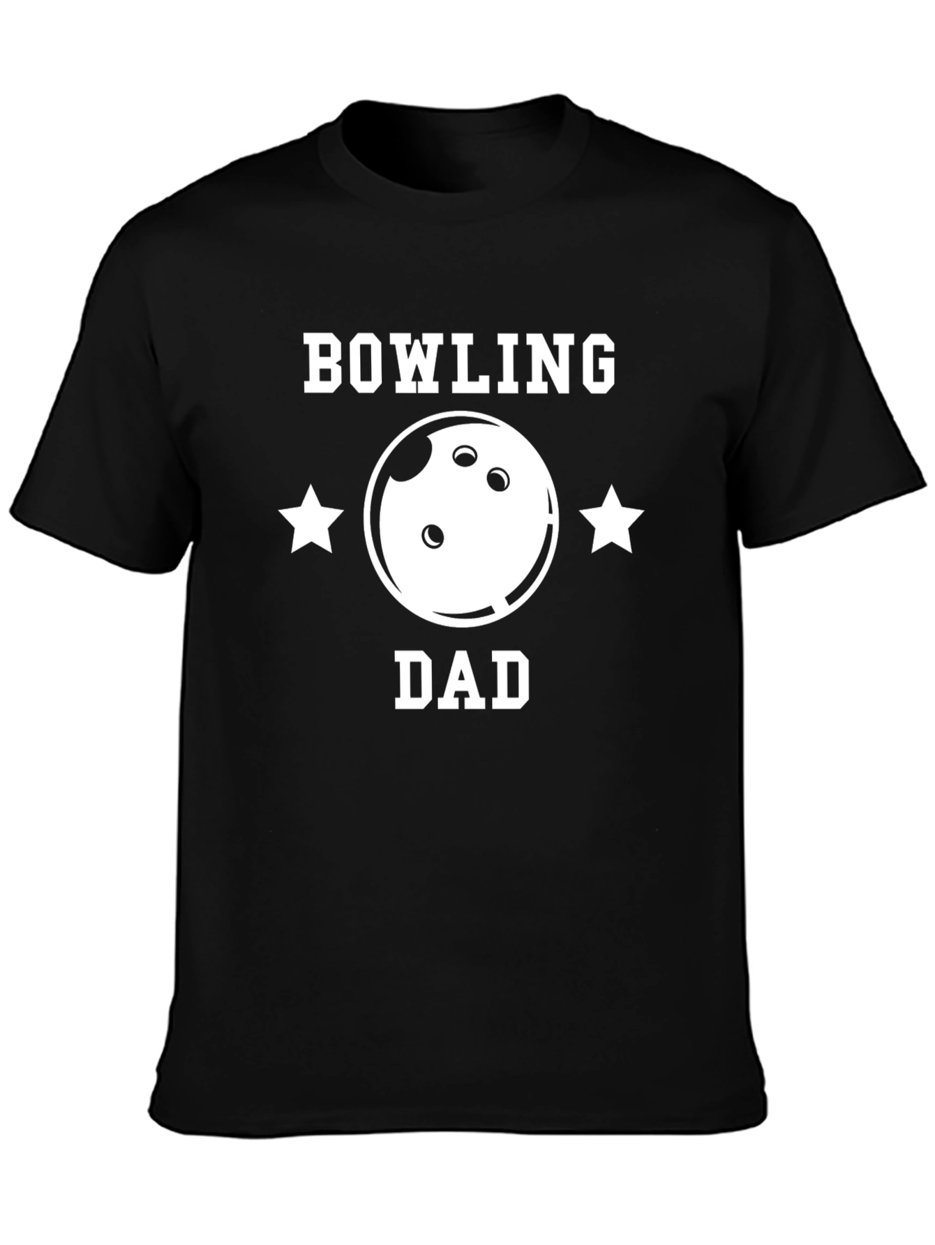 Black Bowling Dad Graphic T-Shirt view 3