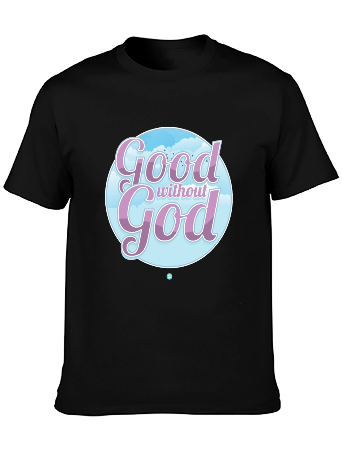 Black Good Without God Graphic T-Shirt view 3