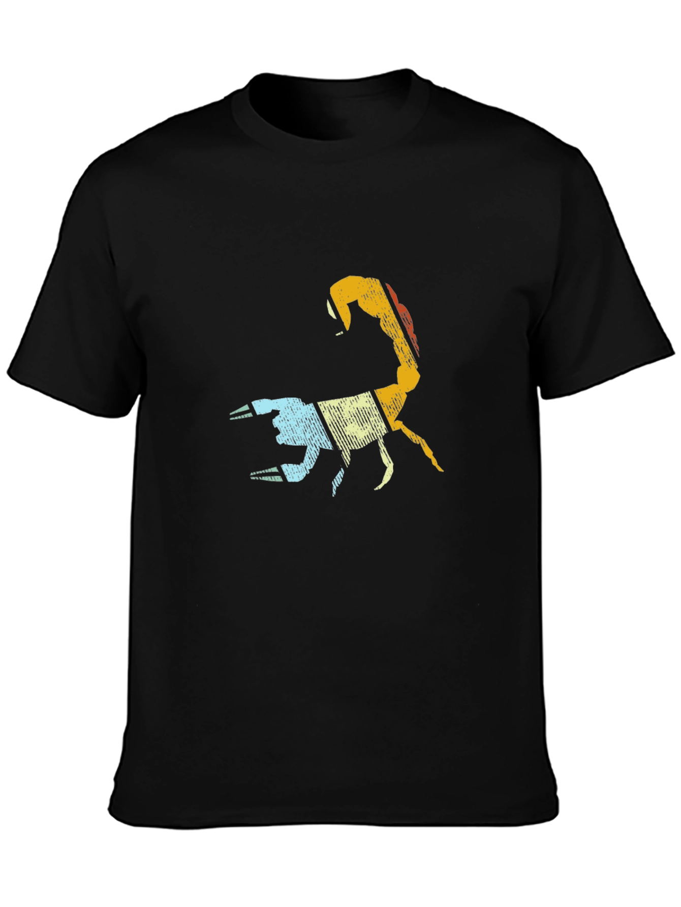 Black Retro Scorpion Graphic Tee - Cool Vintage Style view 3