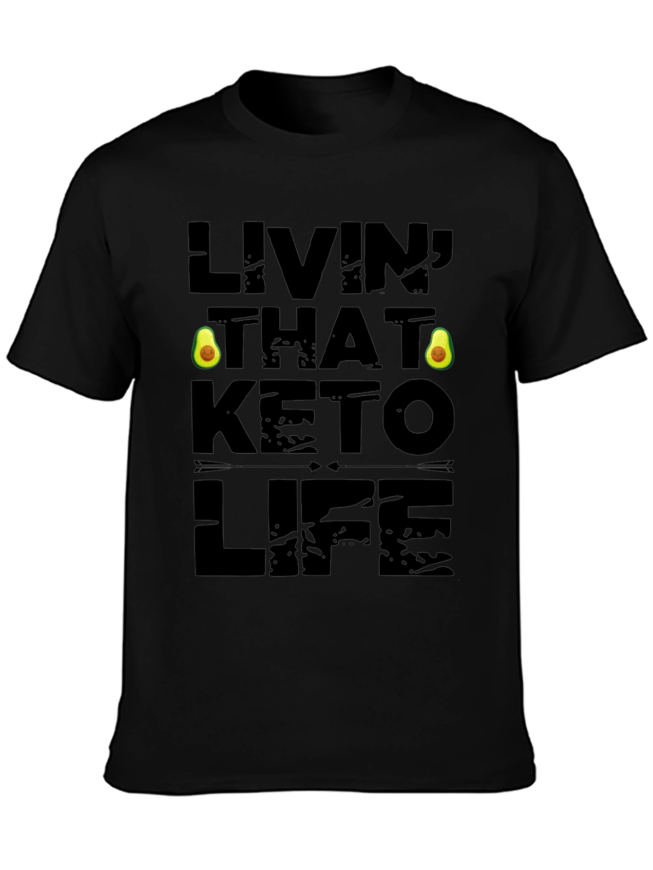 Livin' That Keto Life Black Graphic Tee - 3