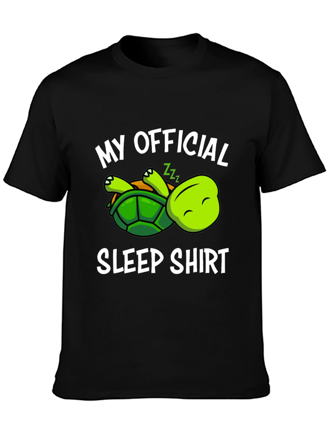 Black Turtle Sleep Shirt - Soft Cotton view 3