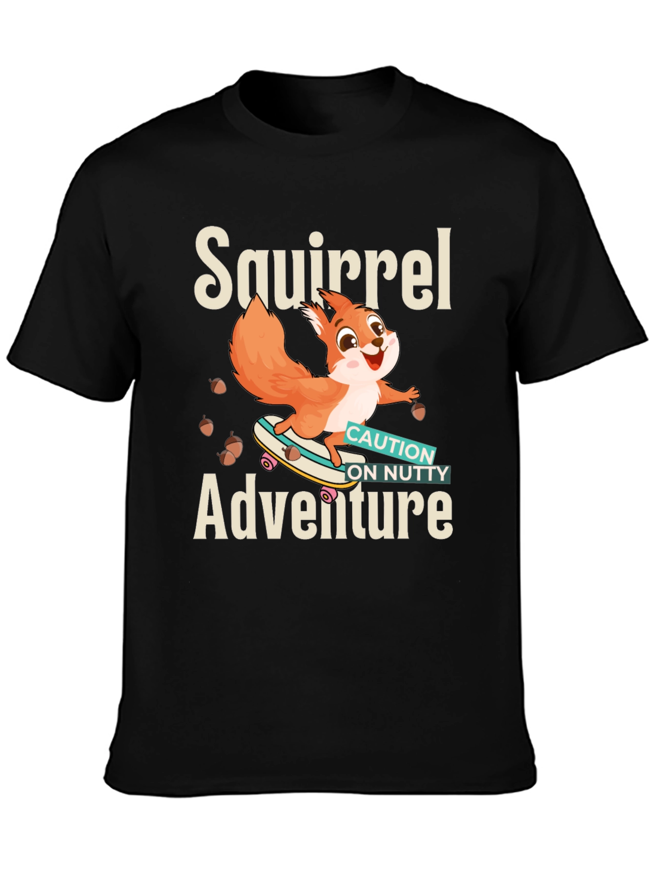 Black Squirrel Adventure T-Shirt view 3