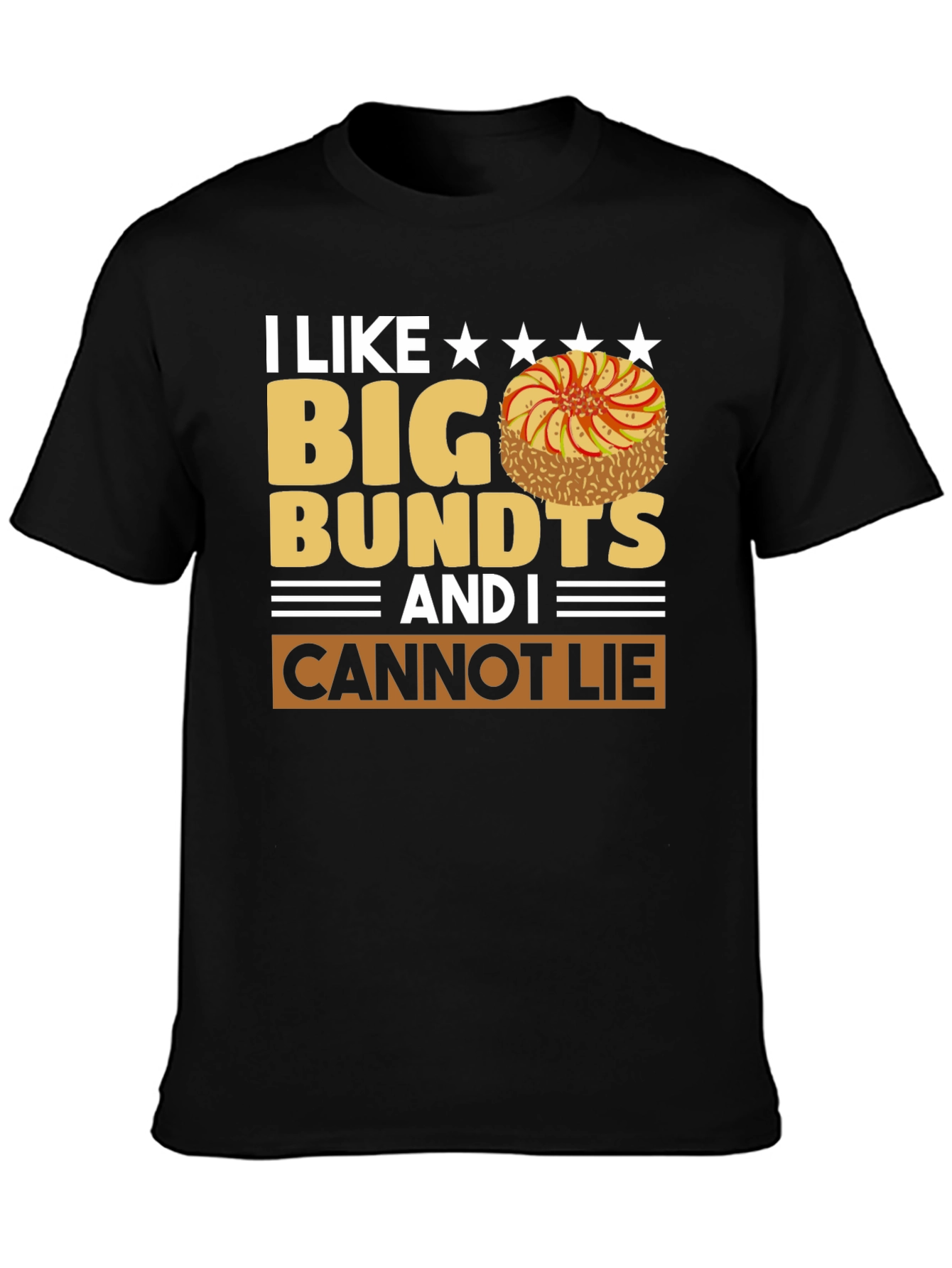 Black I Like Big Bundts T-Shirt view 3