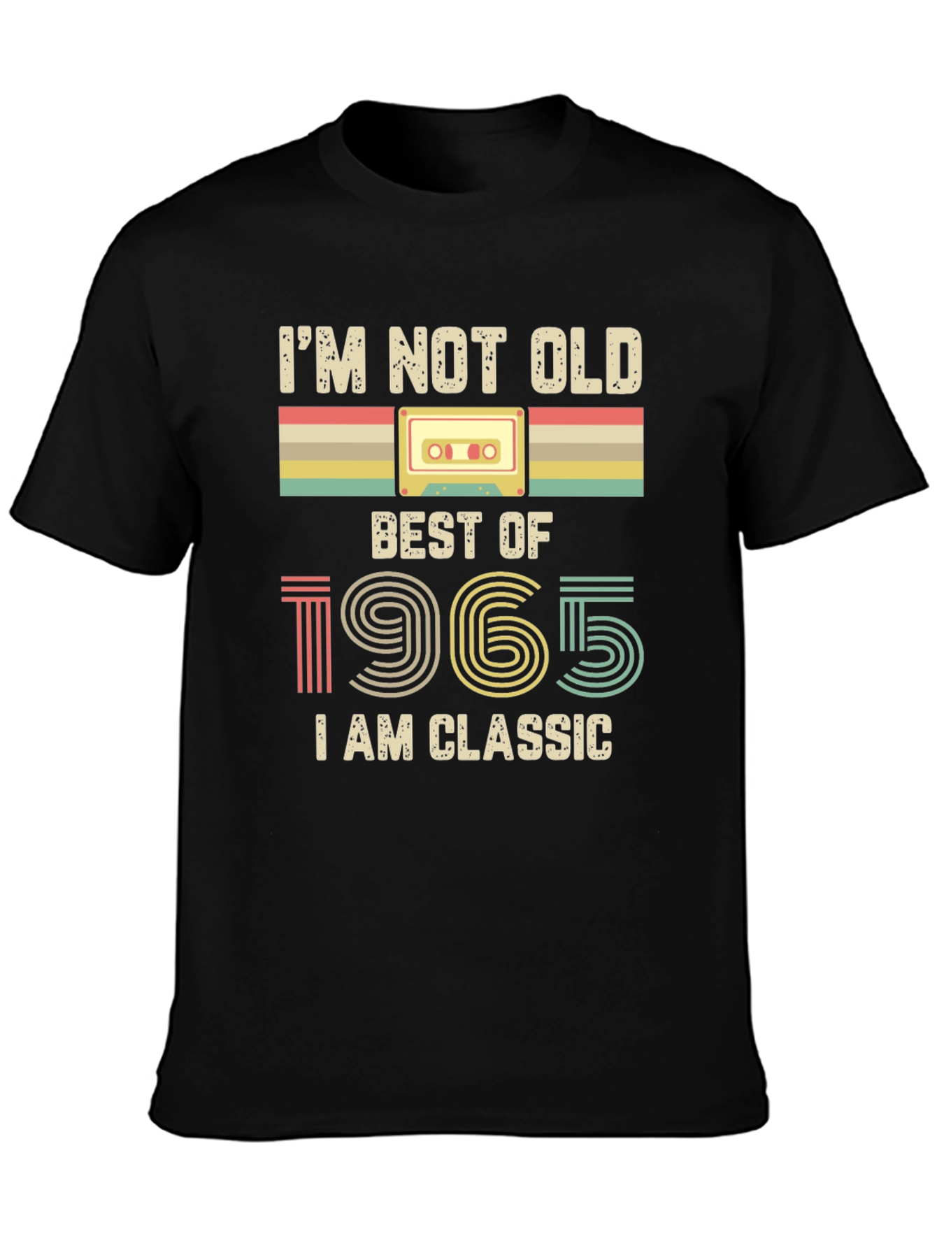 Black I'm Not Old, I'm Classic 1965 Graphic T-Shirt view 3