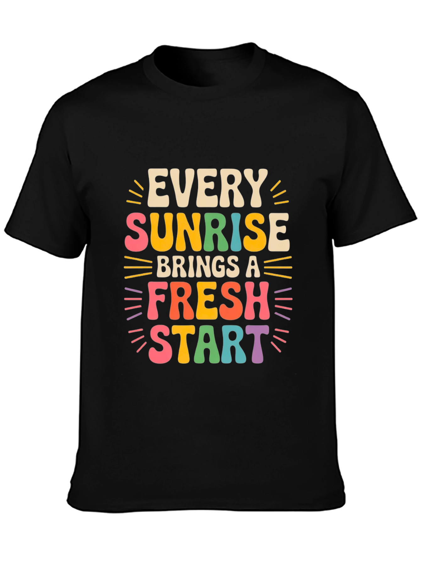 Black Sunrise Fresh Start Graphic Tee view 3