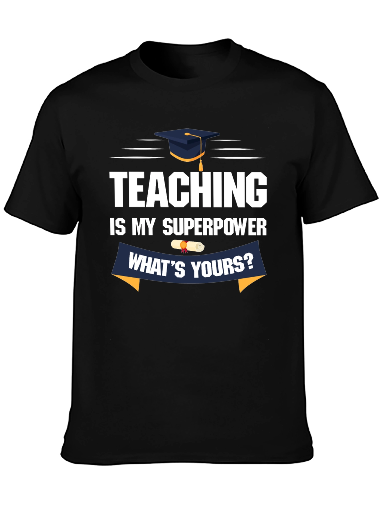 Black Teaching Is My Superpower T-Shirt view 3