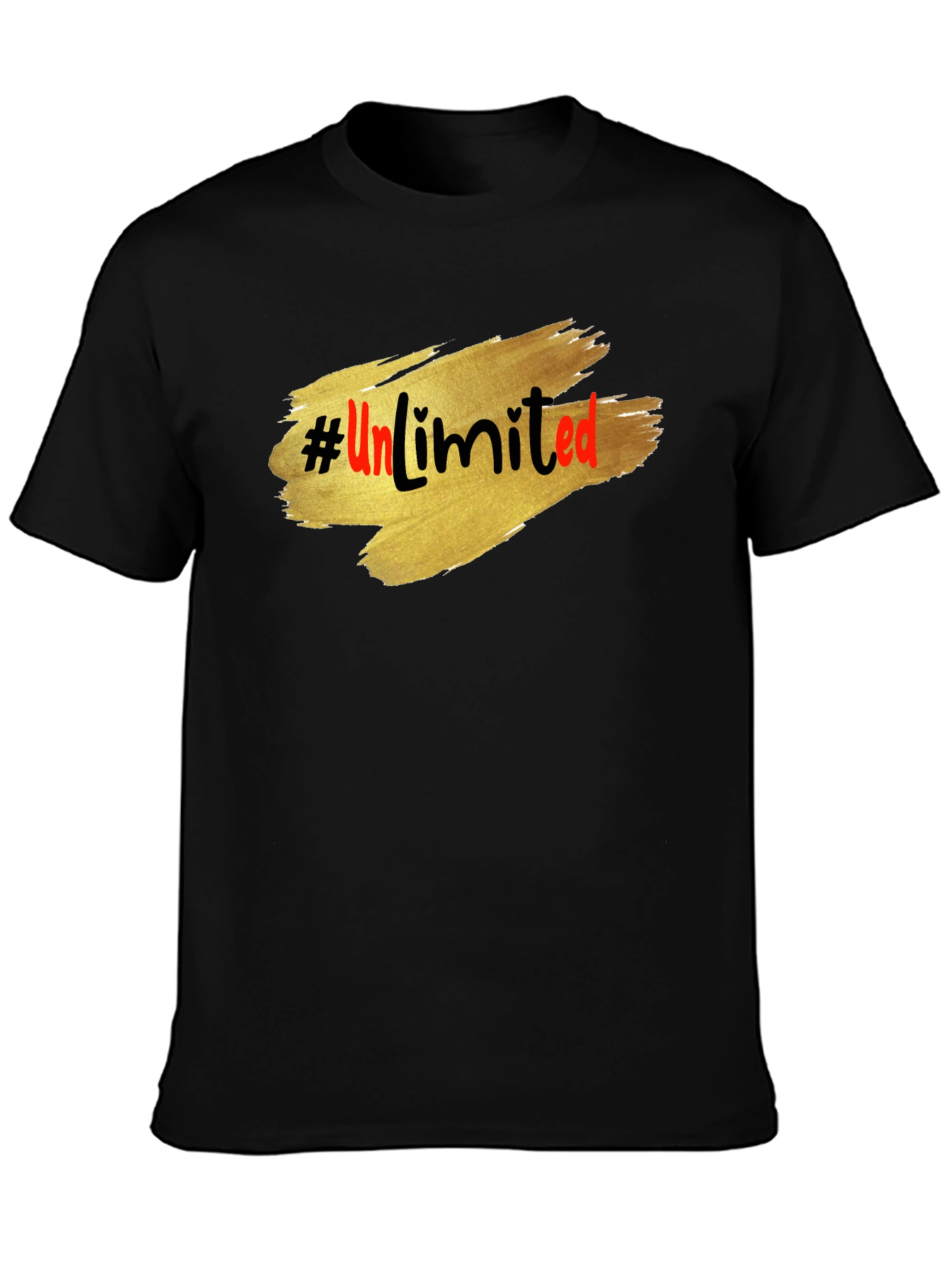 Black Unlimited Graphic Tee - Stylish Casual Comfort view 3