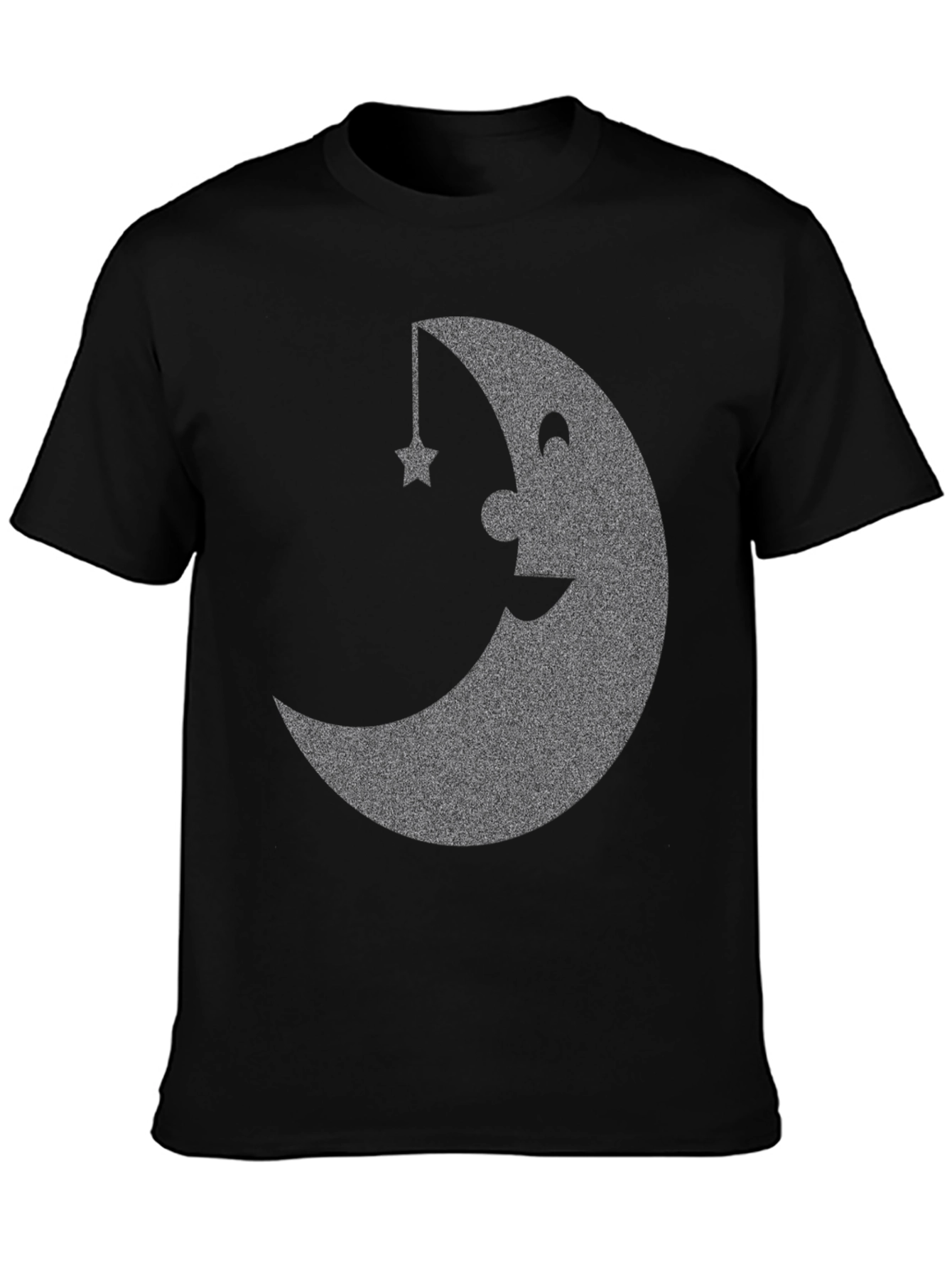 Black Moon and Star Graphic T-Shirt view 3
