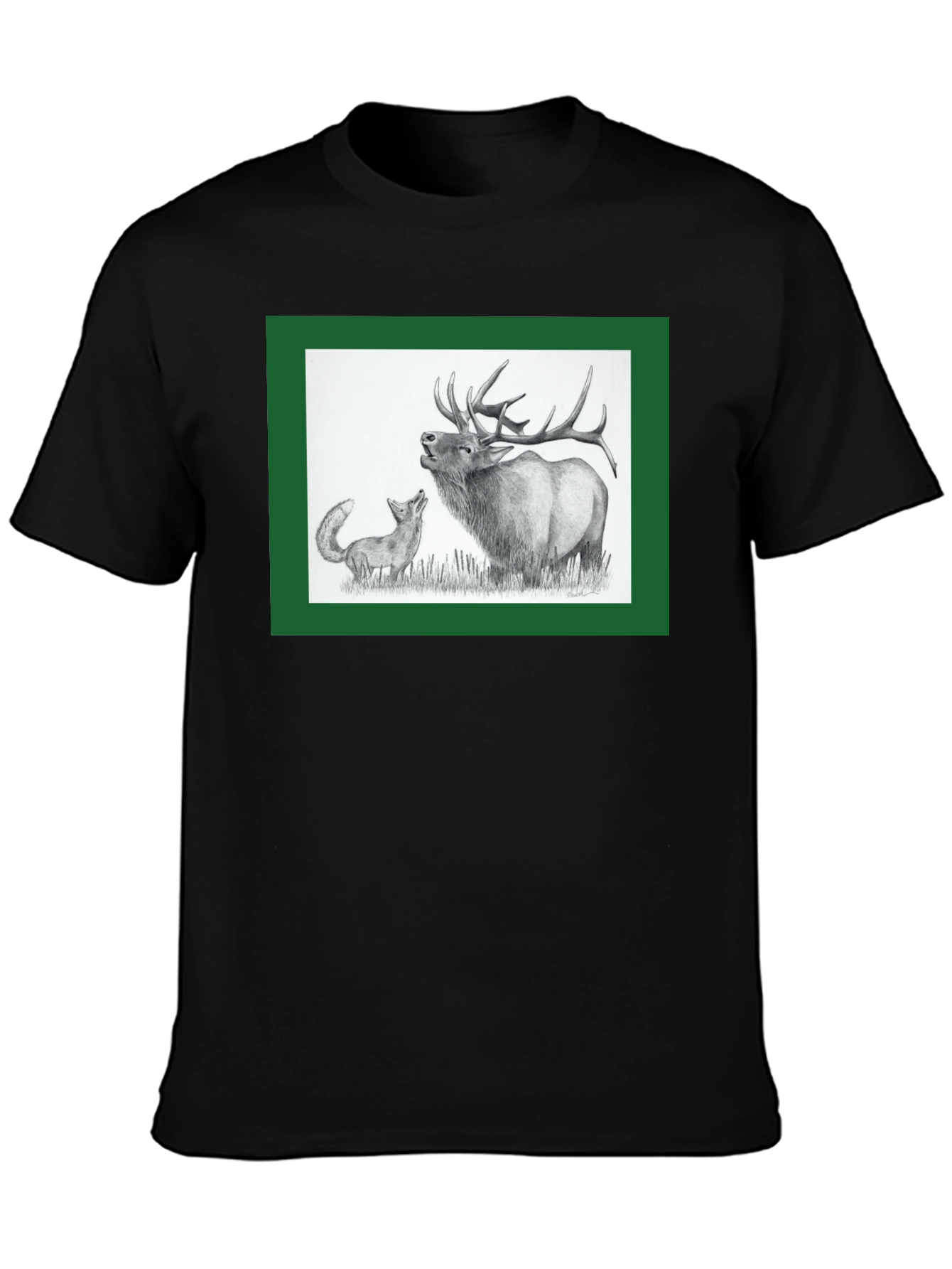 Black Elk and Fox Graphic Tee - Nature Lovers view 3