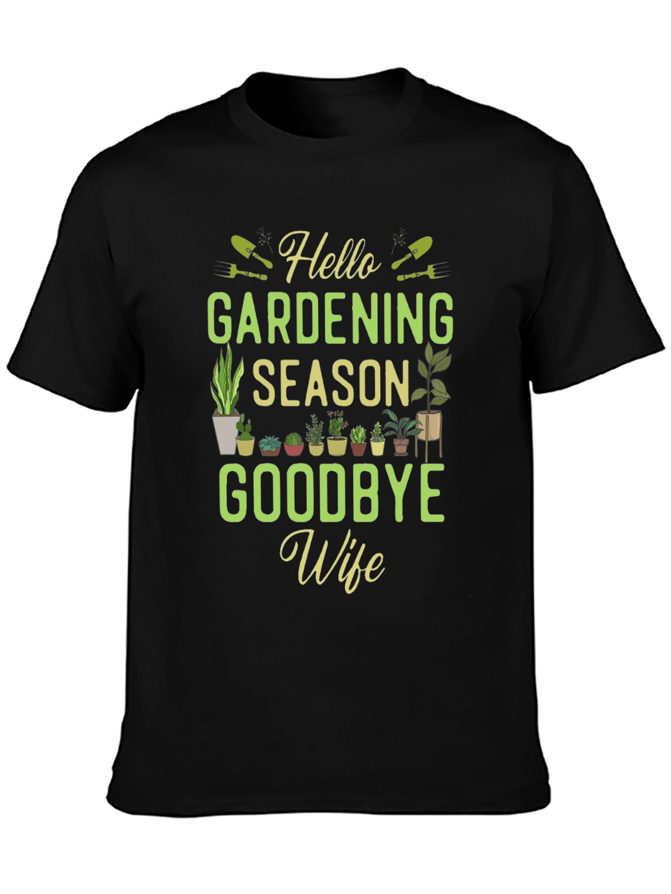 Black Gardening Season T-Shirt - Funny Gardener Gift view 3