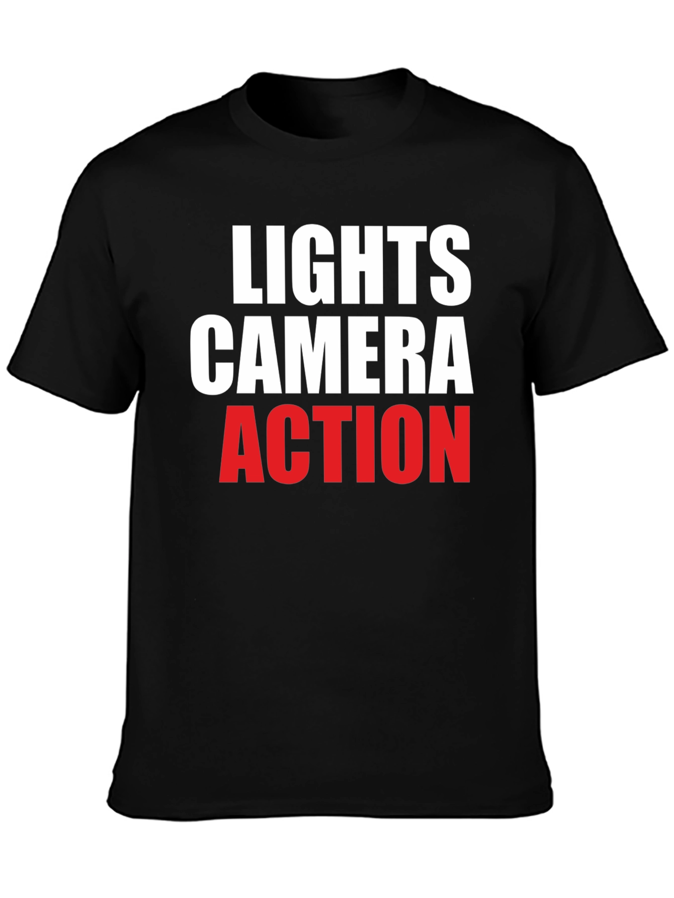 Black Lights Camera Action T-Shirt - Black view 3