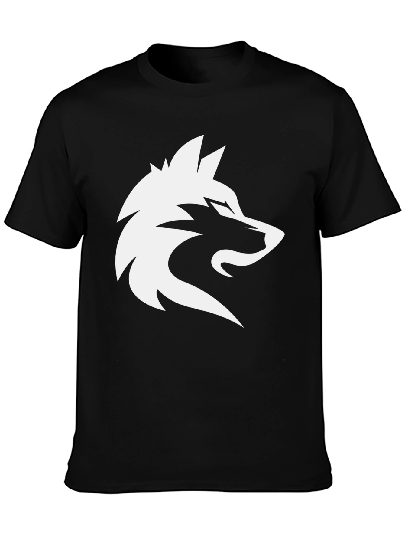 Black Black Wolf Logo T-Shirt - Men's Graphic Tee view 3