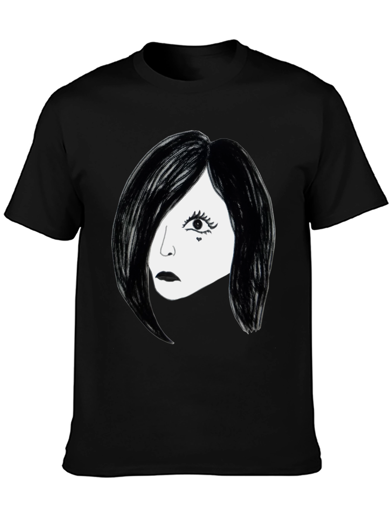 Black Gothic Glam T-Shirt - Black view 3