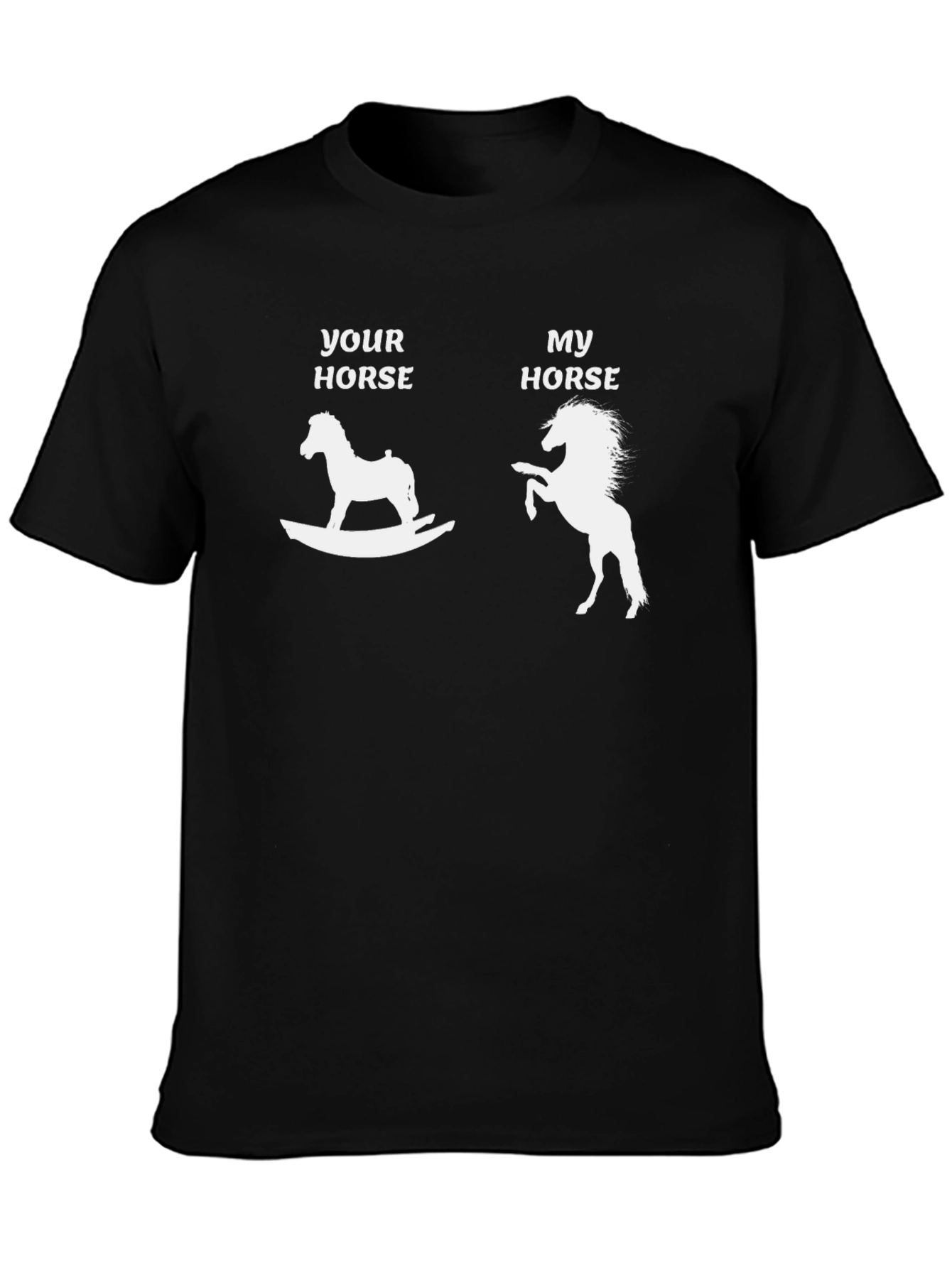 Black Your Horse My Horse Graphic Tee - Horse Lover Gift view 3