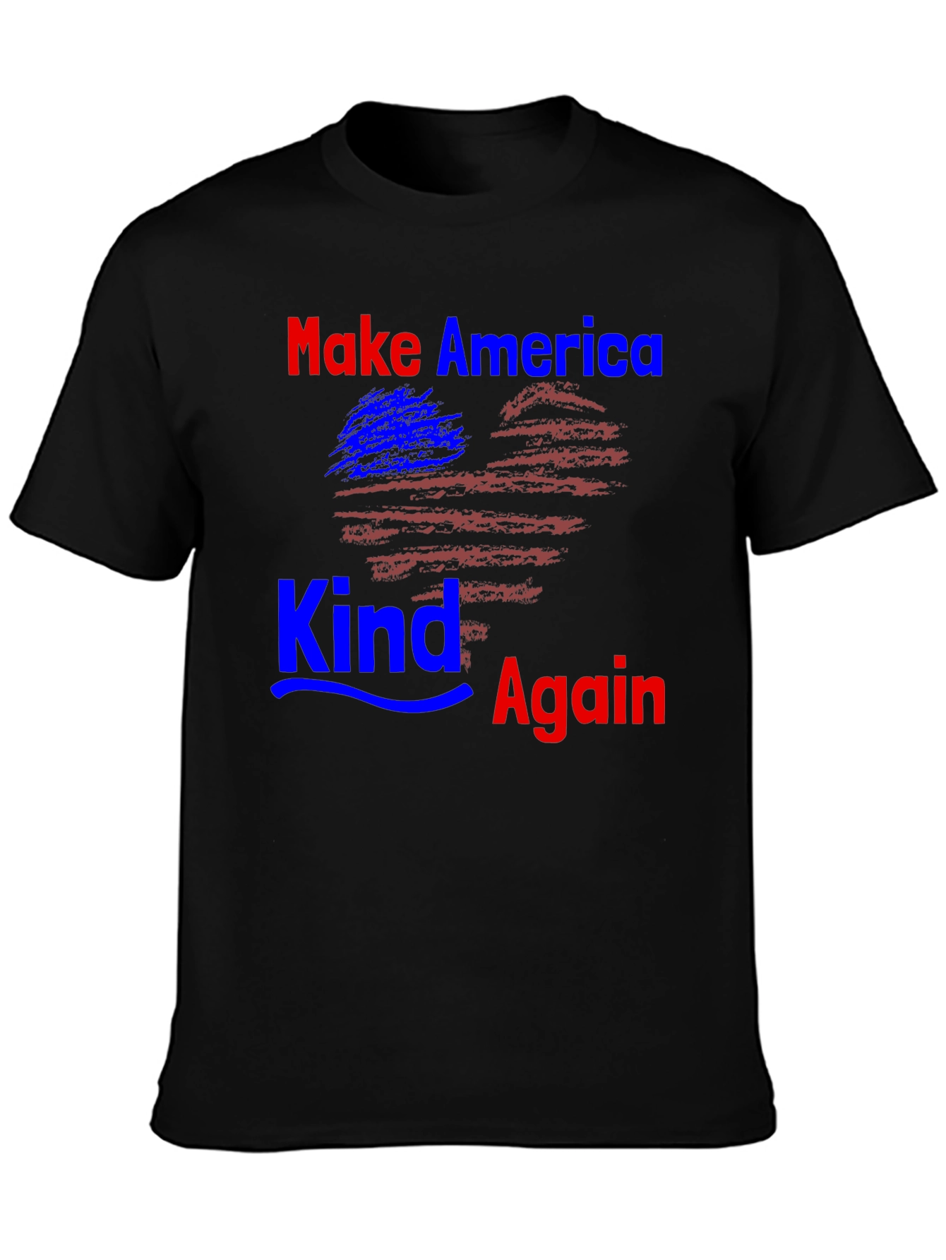 Black Make America Kind Again T-Shirt view 3