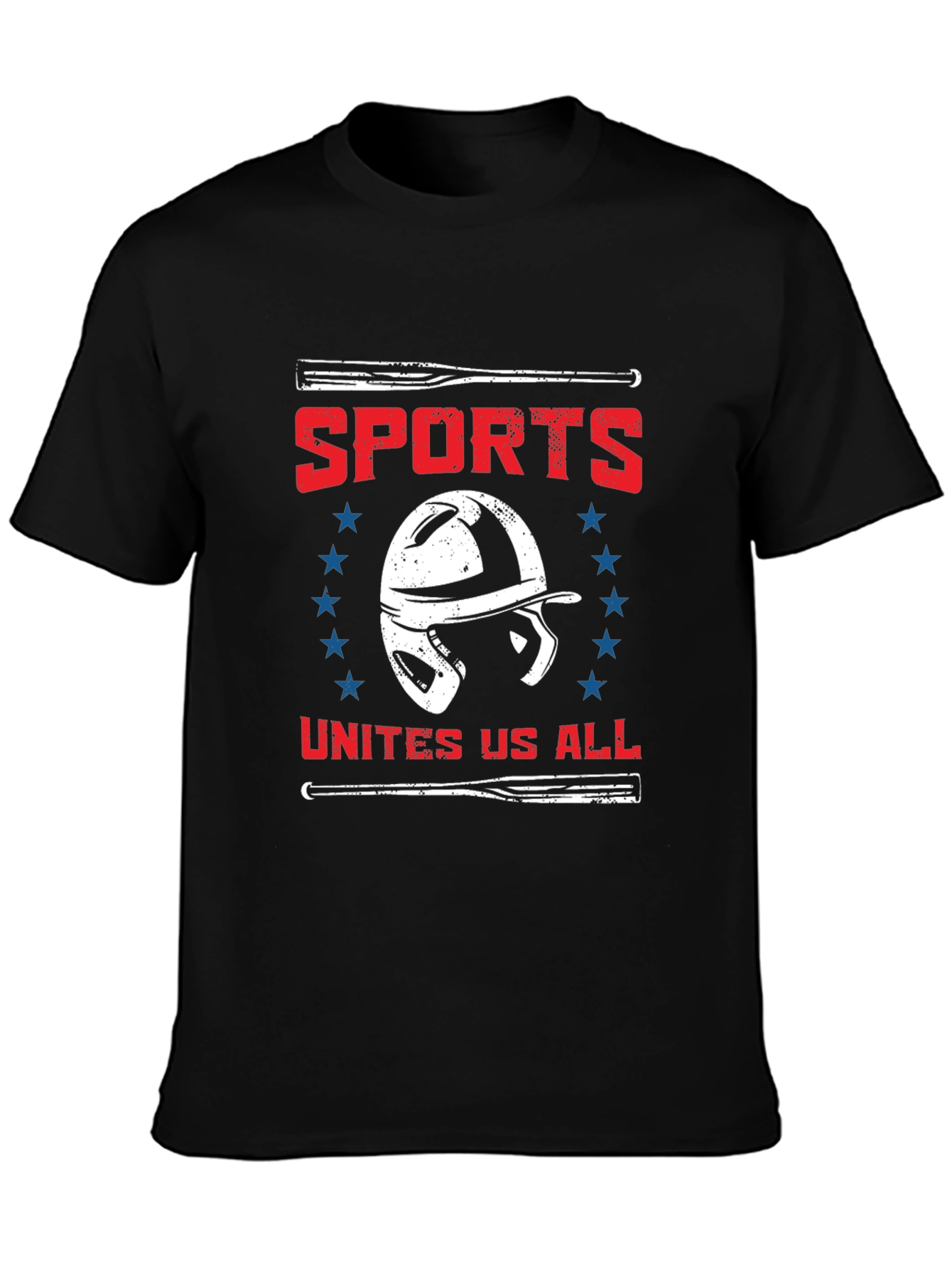 Black Sports Unites Us All T-Shirt view 3