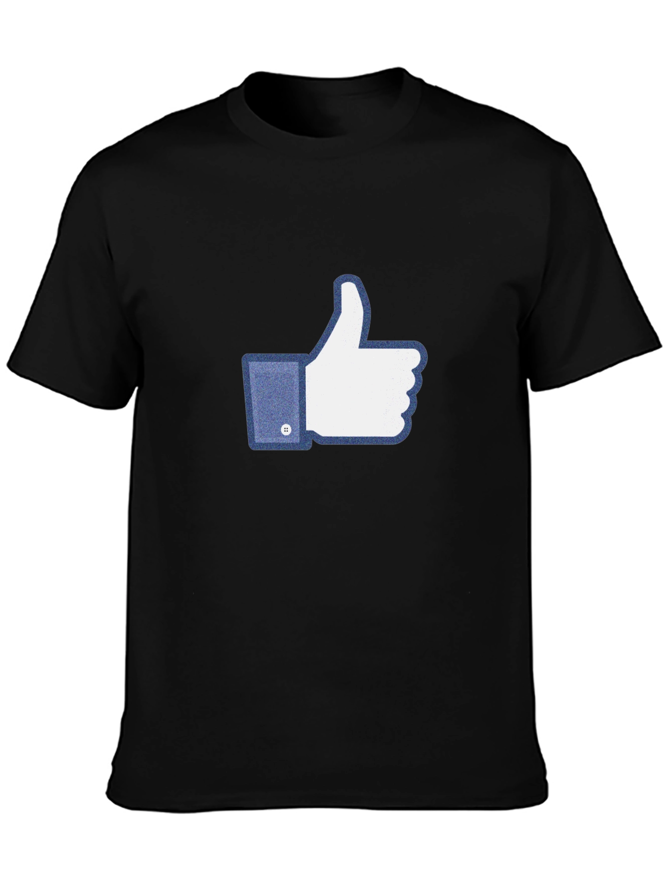 Black Thumbs Up Graphic Tee - Social Media Inspired view 3