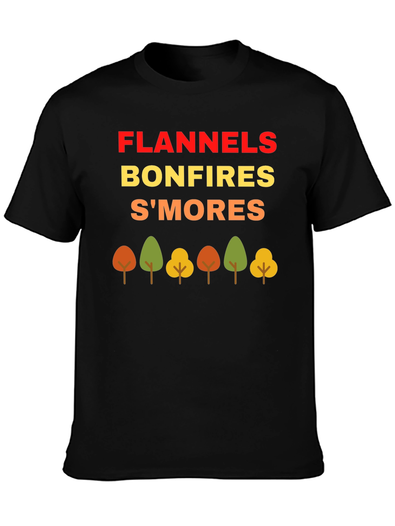Fall Flannels Bonfires S'mores T-Shirt - 3