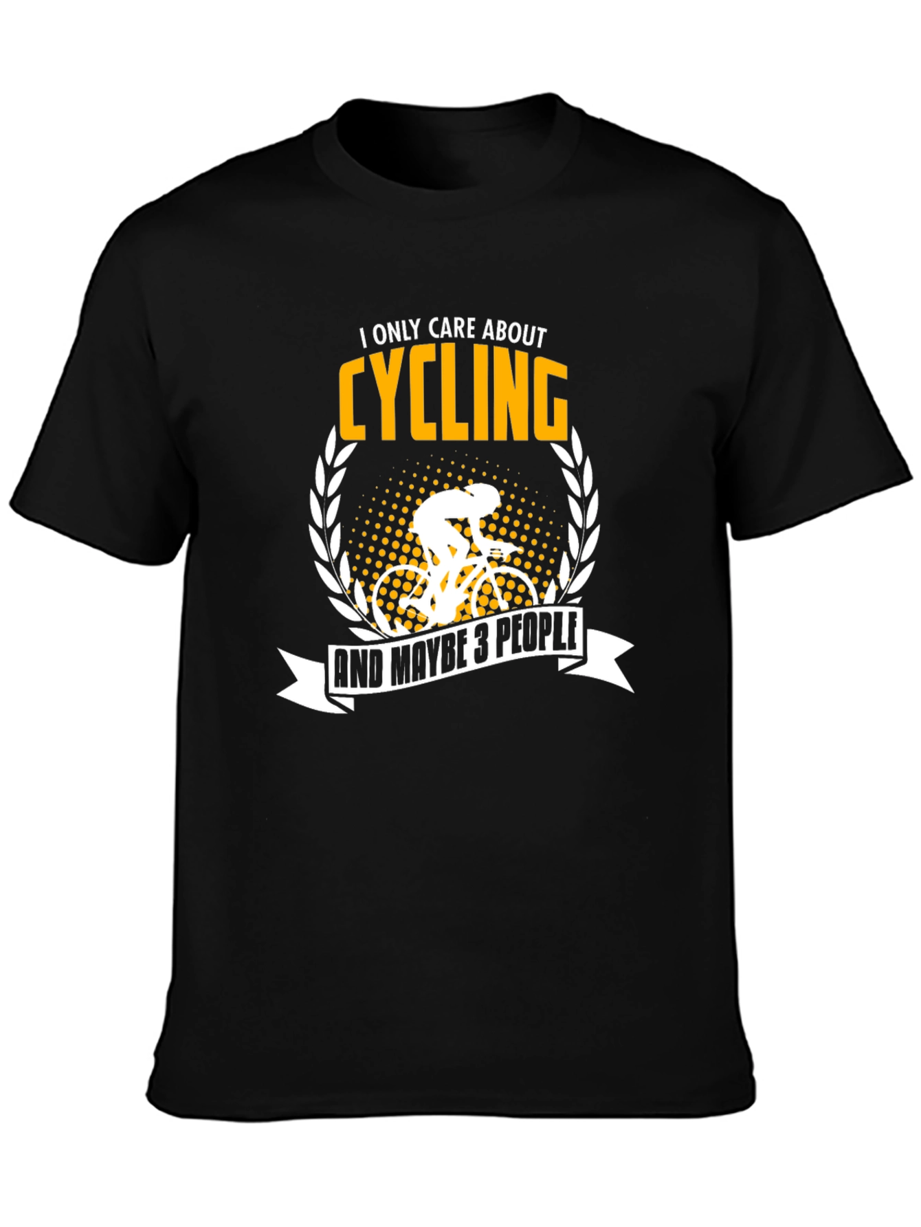 Black Cycling Enthusiast T-Shirt view 3