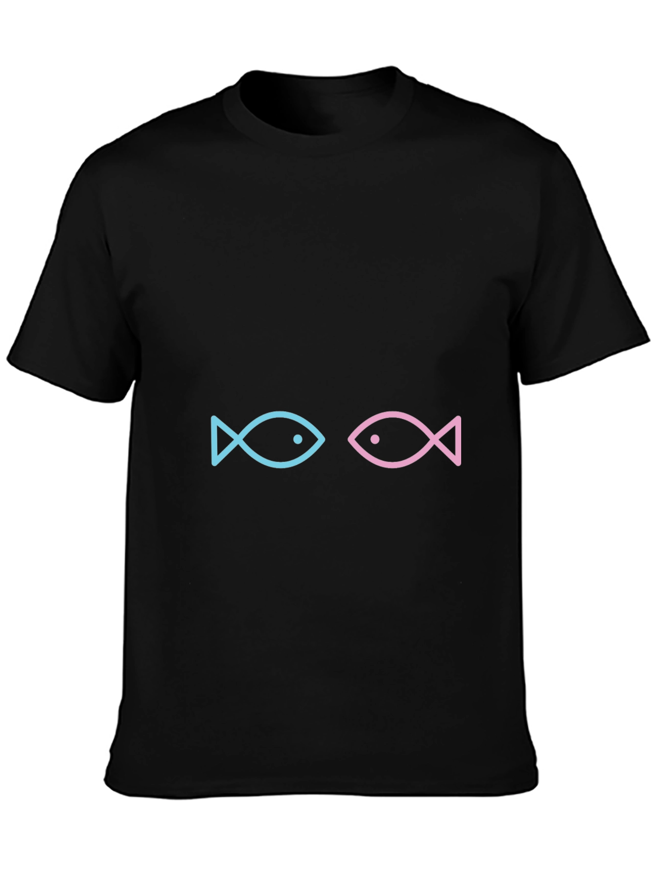Black Two Fish Graphic Tee - Black view 3