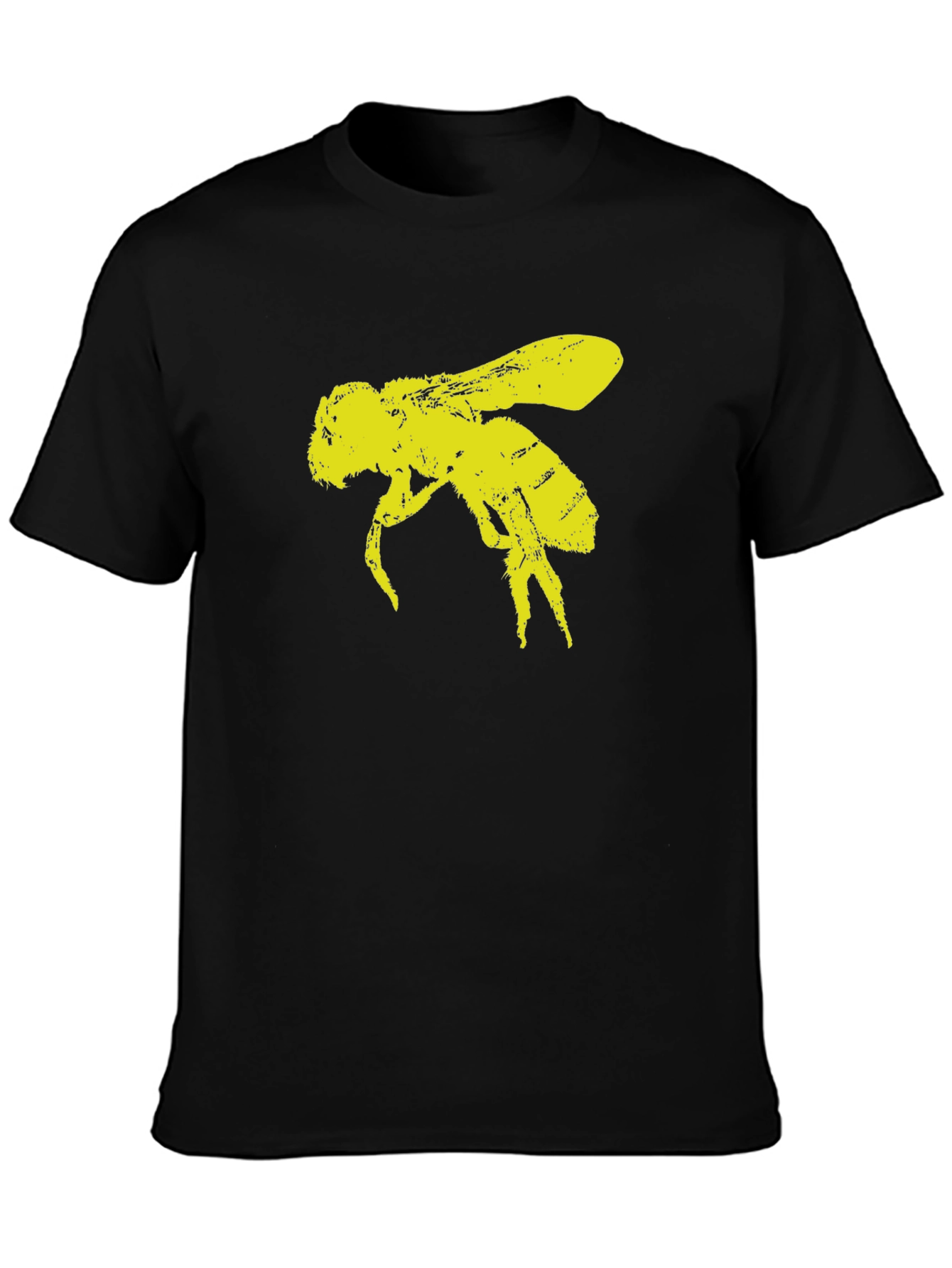 Black Bee Graphic Black T-Shirt - Unisex view 3
