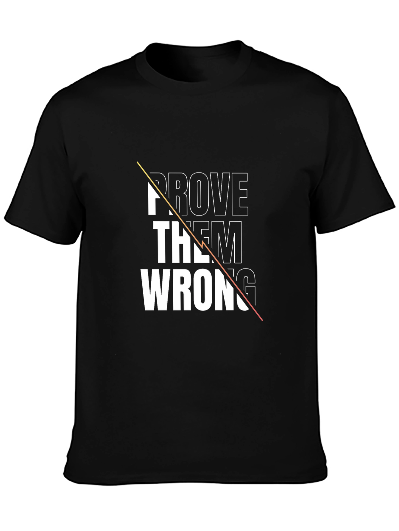 Black Prove Them Wrong Graphic Tee - Black view 3