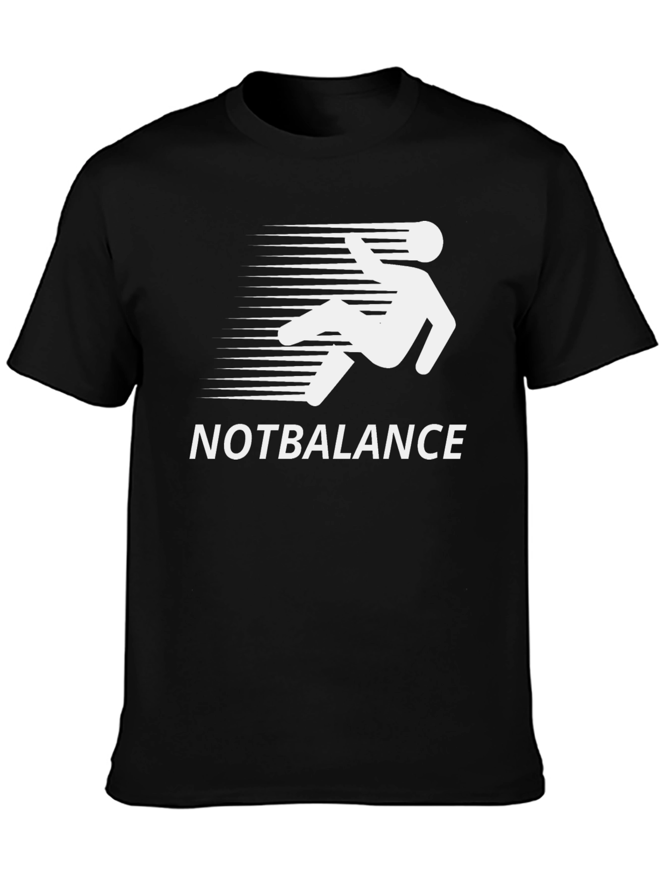 Black Not Balance Black T-Shirt Funny Design view 3